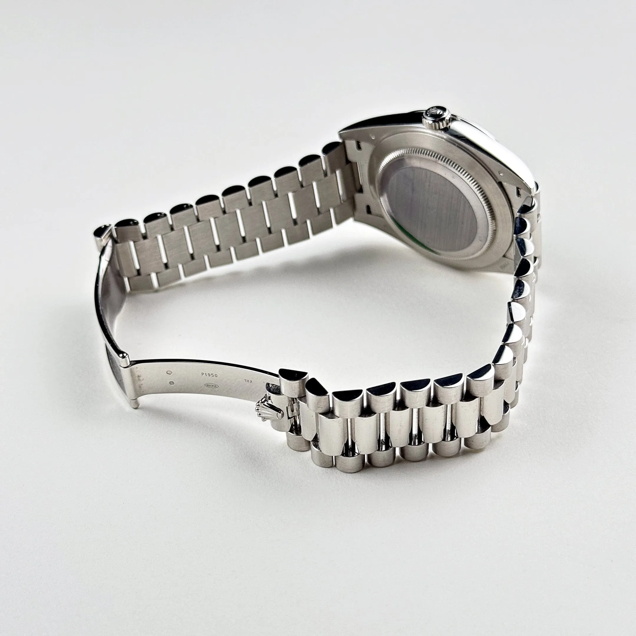 Rolex Day-Date 40 228206 Platinum Olive Green Arabic Dial