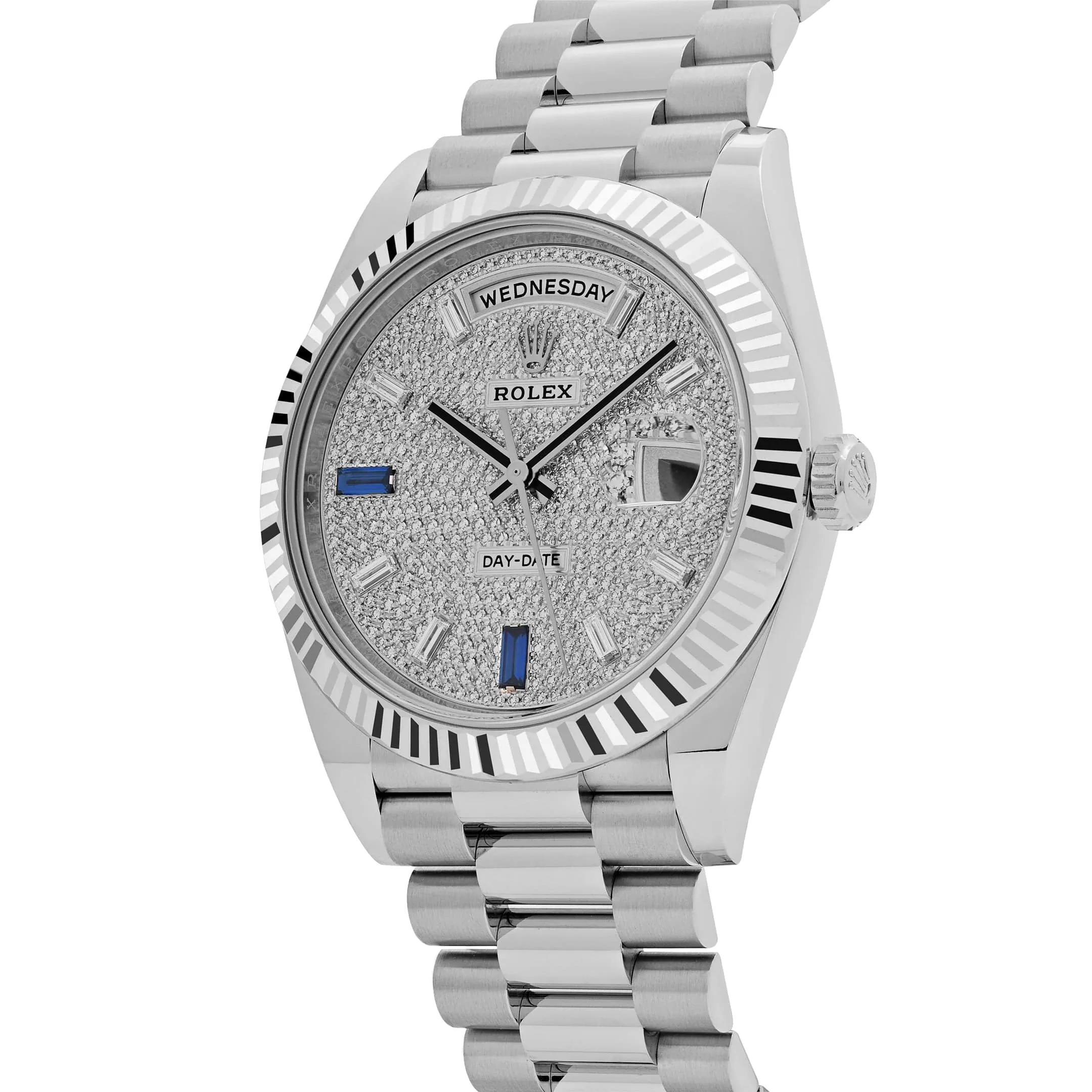 Rolex Day-Date 40 228236 Platinum Pav Diamond Dial (2023)