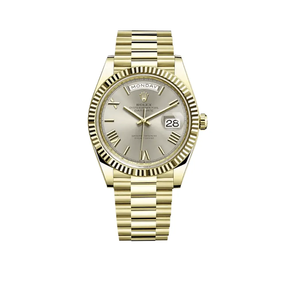 Rolex Day-Date 40 228238 Yellow Gold Silver Dial (2022)