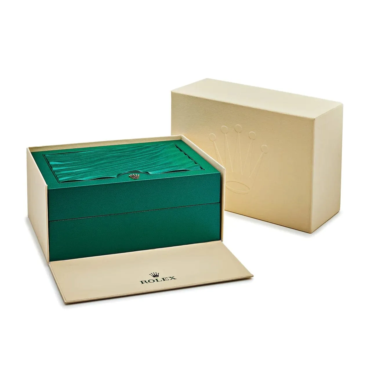Rolex Day-Date 40 228348RBR Yellow Gold Diamond Bezel Baguette Mother of Pearl Dial