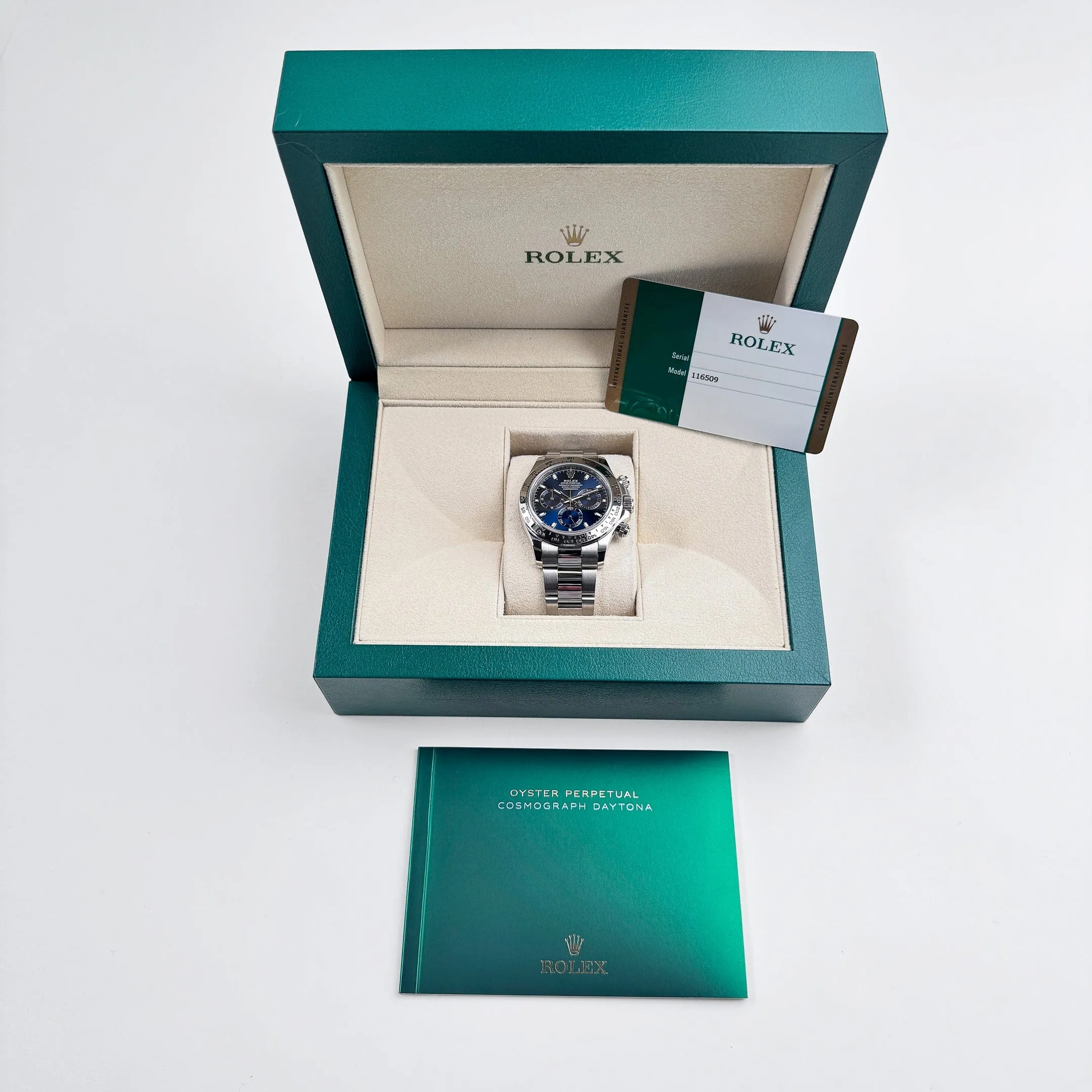 Rolex Daytona 116509 White Gold Blue Dial (2018)