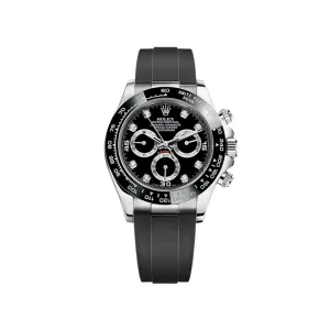 Rolex Daytona 116519LN White Gold Black Diamond Dial