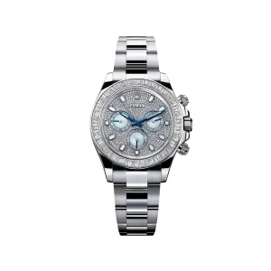 Rolex Daytona 116576TBR Platinum Pave Diamond Dial