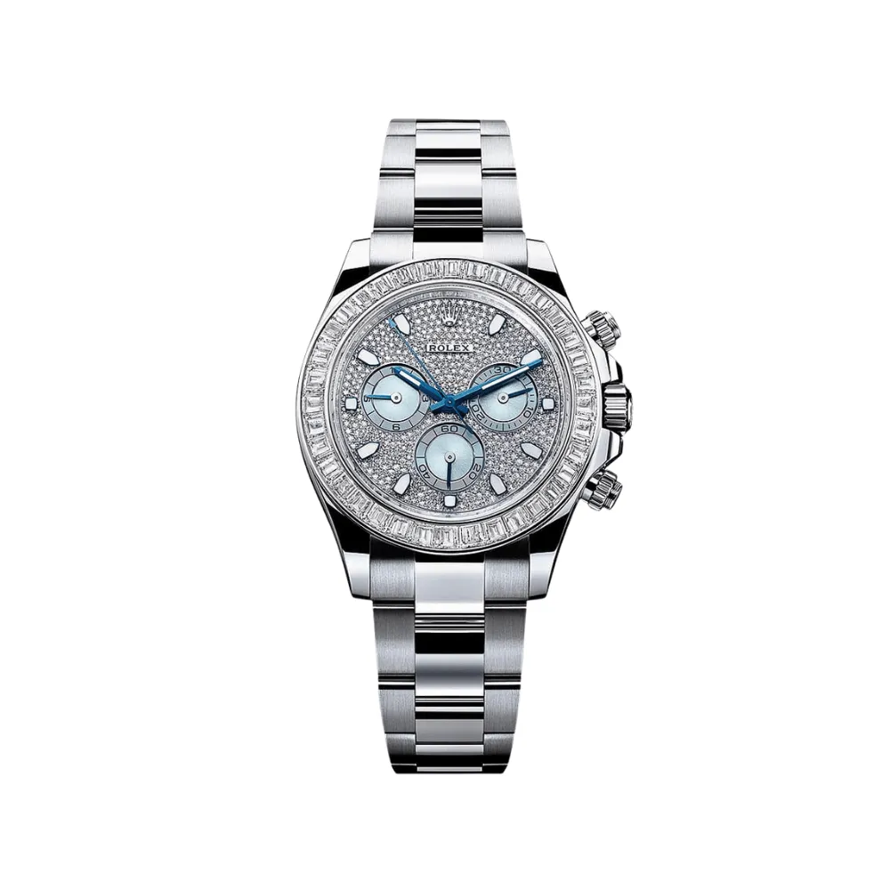 Rolex Daytona 116576TBR Platinum Pave Diamond Dial