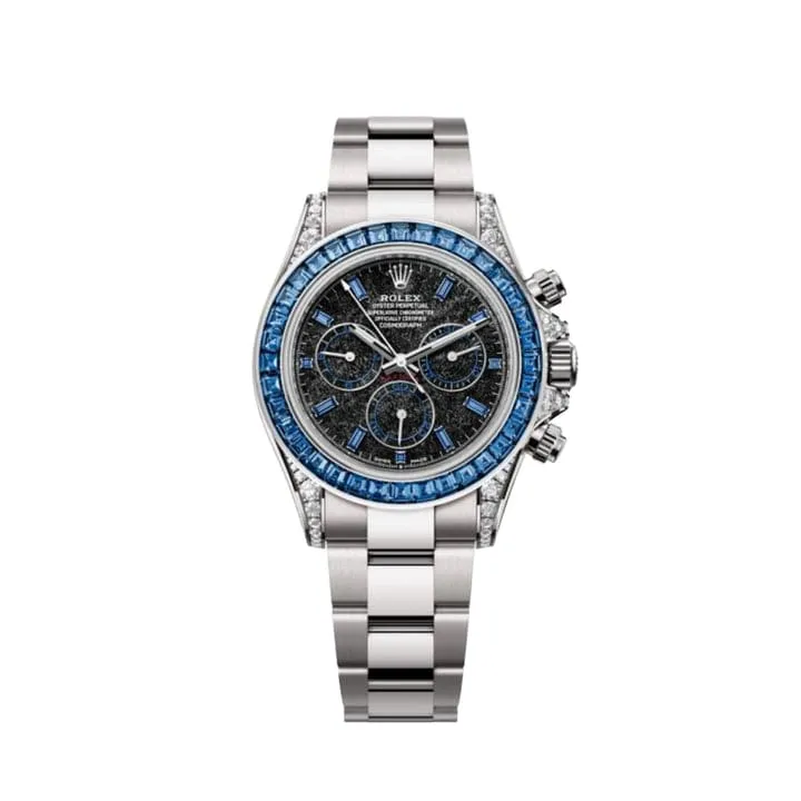 Rolex Daytona 126599TSA White Gold Silver Sheen Obsidian Dial Sapphire Bezel (2025)