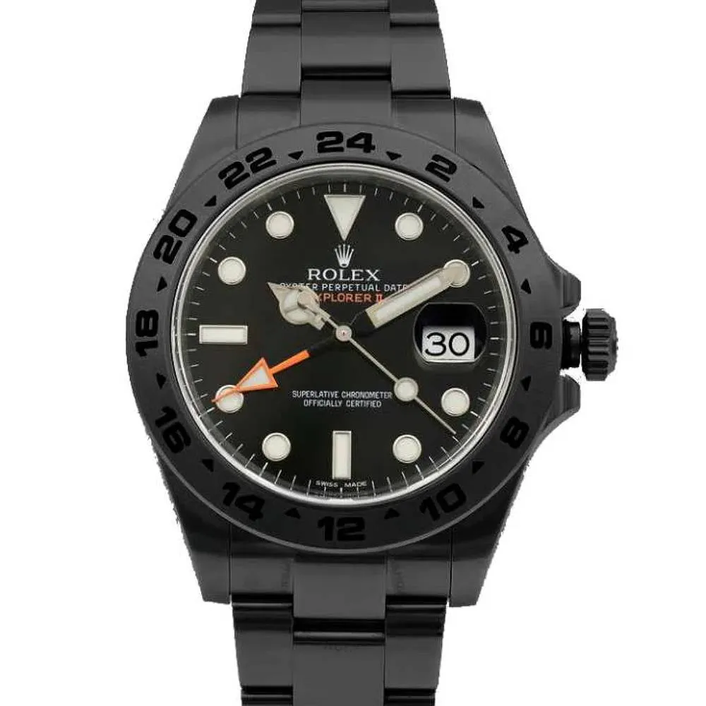 Rolex Explorer II 42mm - Ref: 216570-0002-PVD - Black Dial, Black PVD Stainless Steel Oyster Bracelet Watch