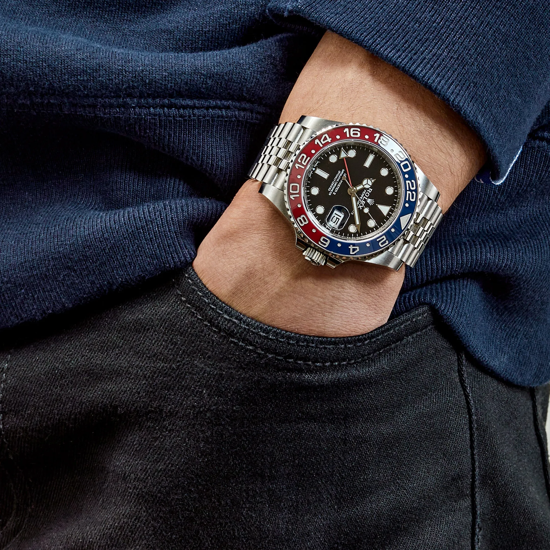 Rolex GMT-Master II 126710BLRO 'Pepsi' Stainless Steel Black Dial Jubilee (2024)