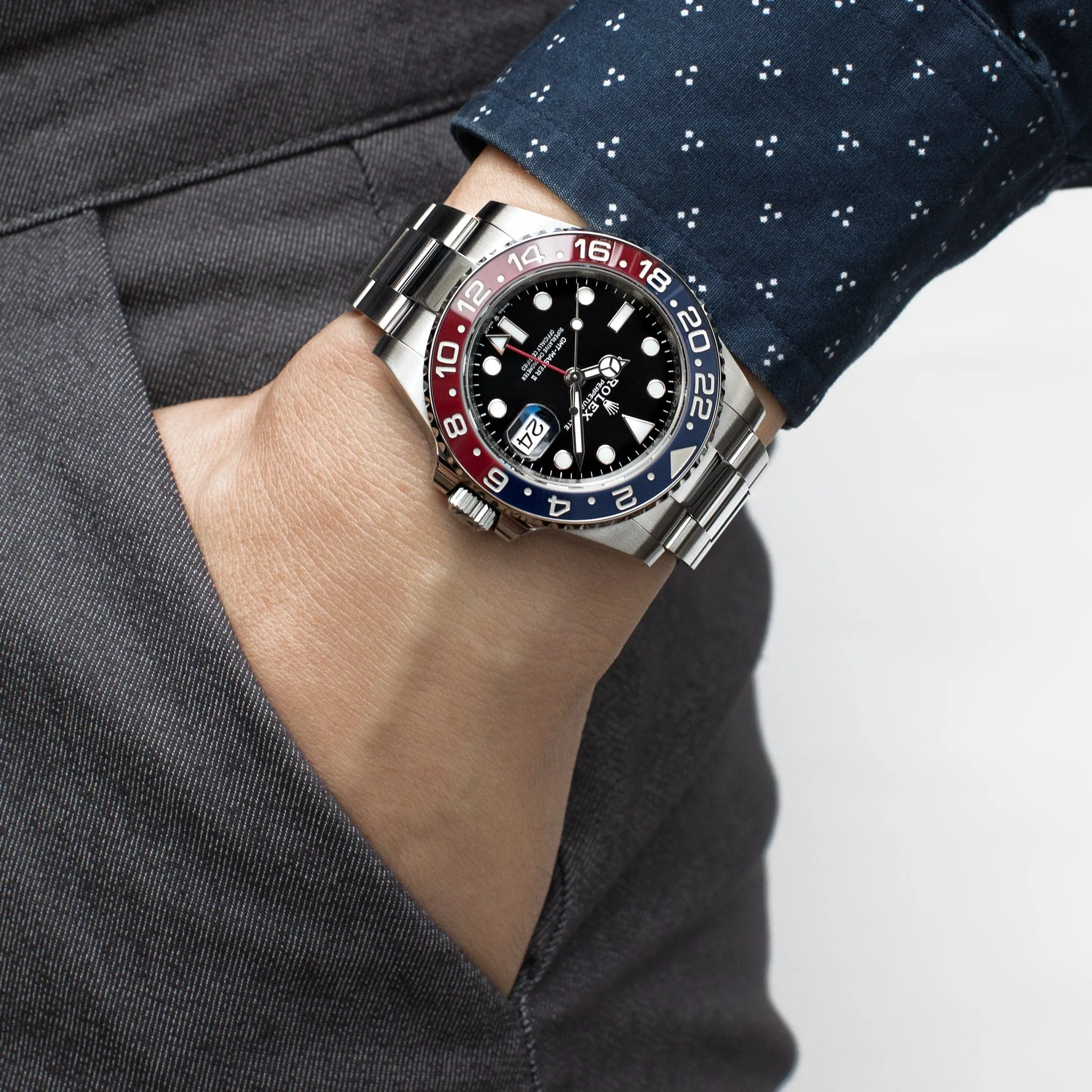 Rolex GMT-Master II 126710BLRO 'Pepsi' Stainless Steel Black Dial Oyster (2022)