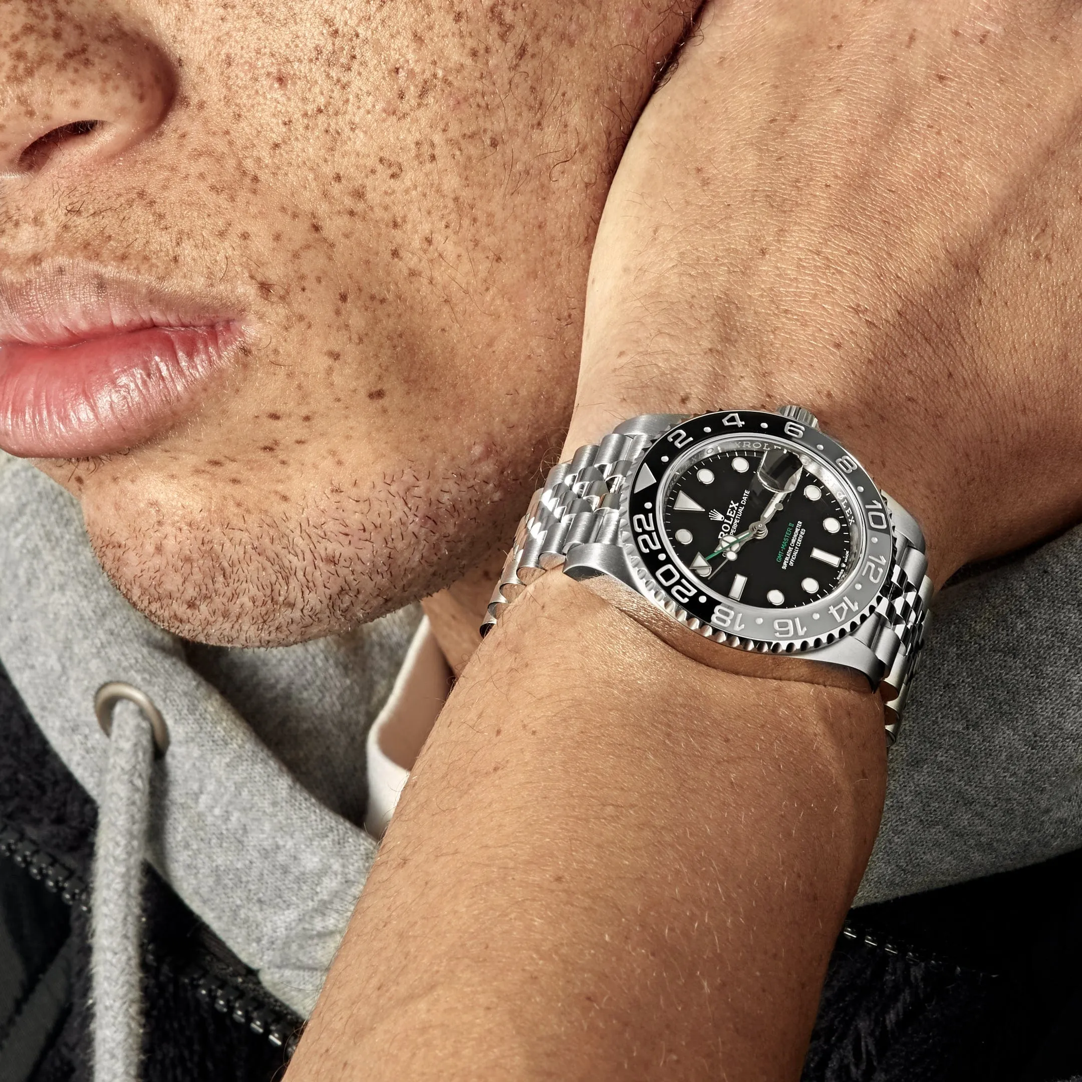 Rolex GMT-Master II 126710GRNR 'Bruce Wayne' Stainless Steel Black Dial Jubilee (2024)