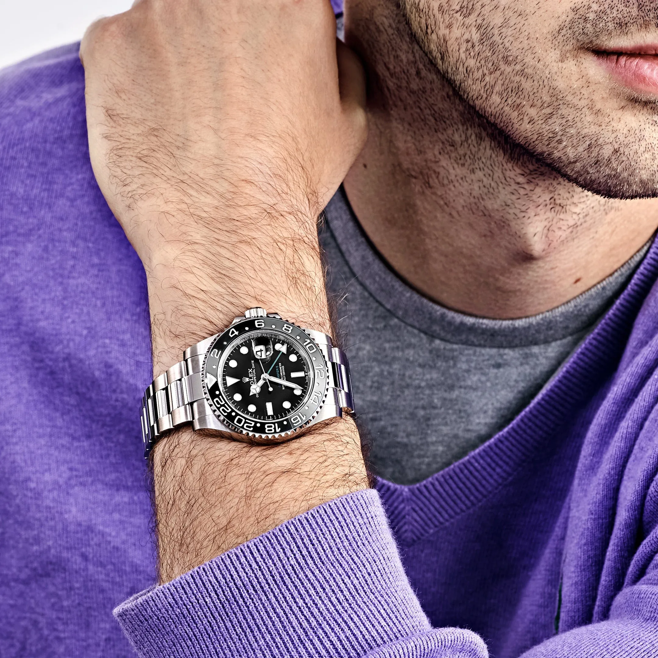 Rolex GMT-Master II 126710GRNR 'Bruce Wayne' Stainless Steel Black Dial Oyster (2024)