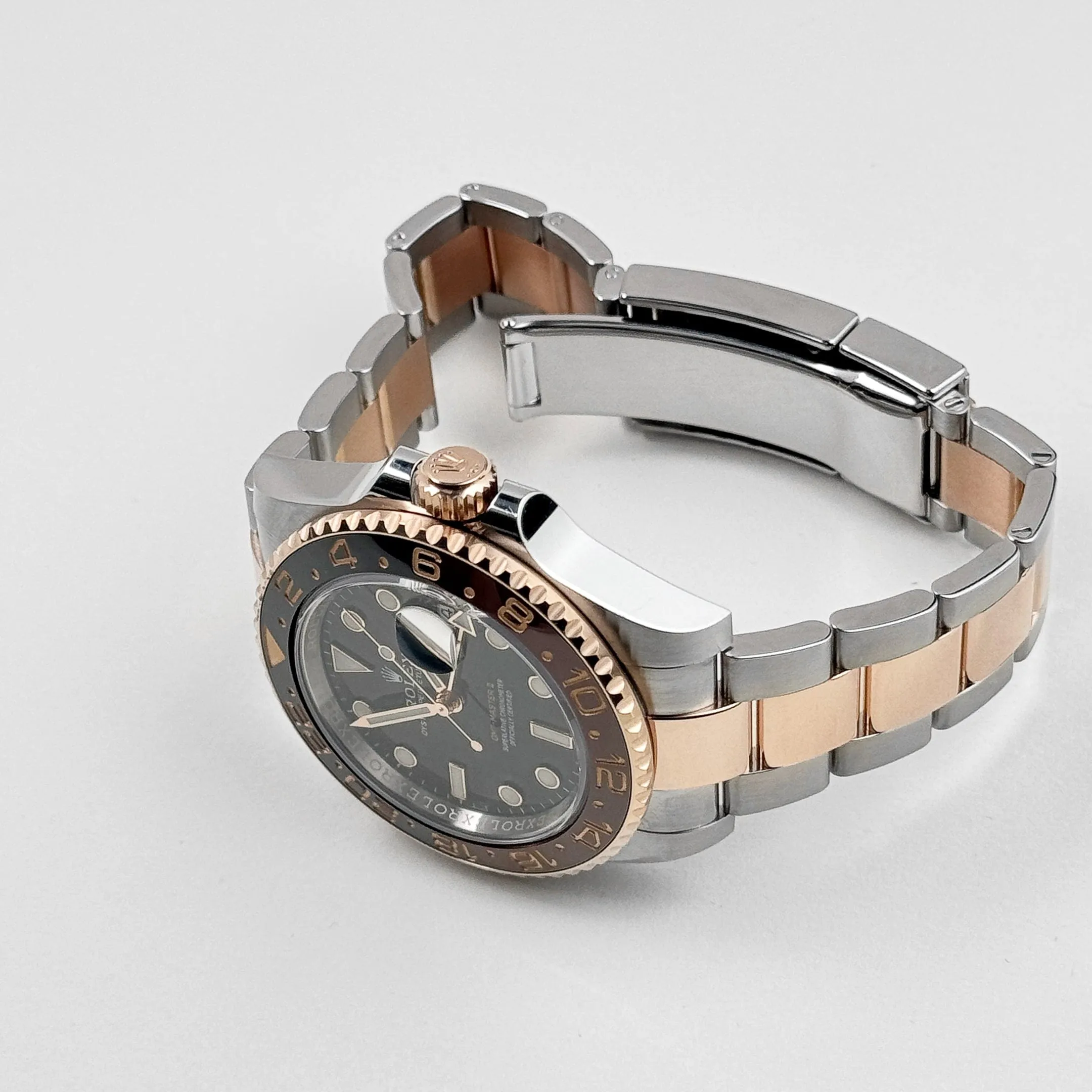 Rolex GMT-Master II 126711CHNR 'Root Beer' Rose Gold Stainless Black Dial (2020)