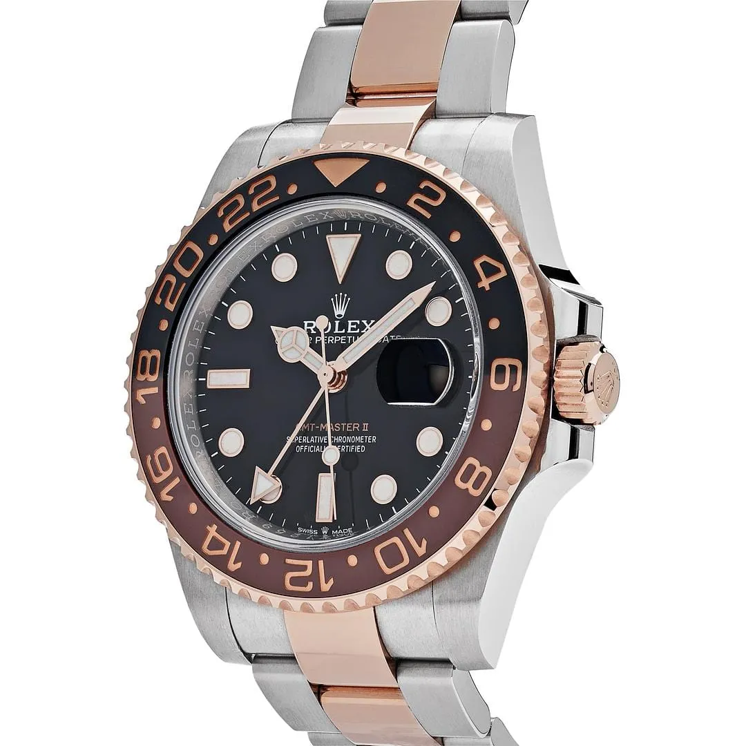 Rolex GMT-Master II 126711CHNR 'Root Beer' Rose Gold Stainless Black Dial (2021)