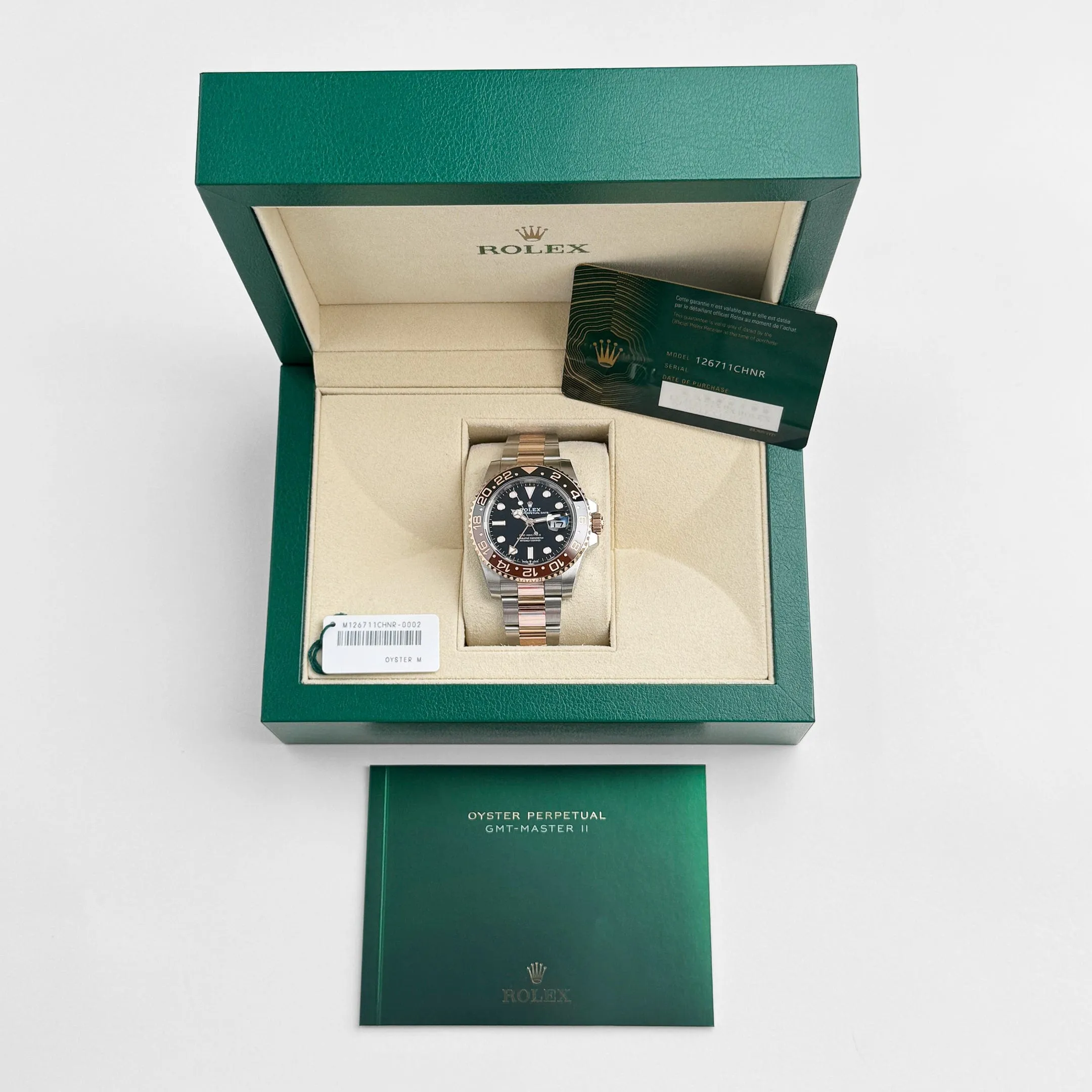 Rolex GMT-Master II 126711CHNR 'Root Beer' Rose Gold Stainless Black Dial (2023)