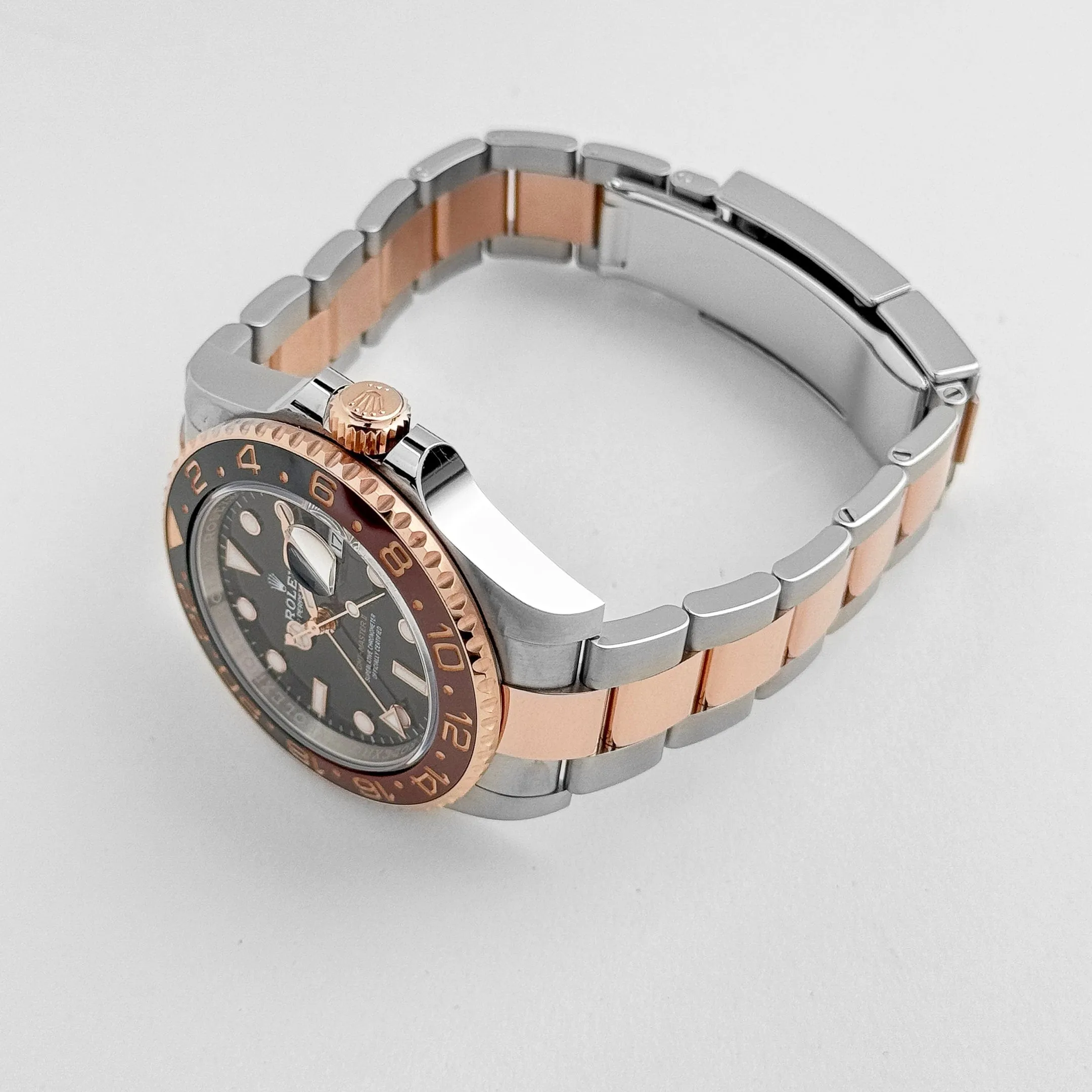 Rolex GMT-Master II 126711CHNR 'Root Beer' Rose Gold Stainless Black Dial (2023)