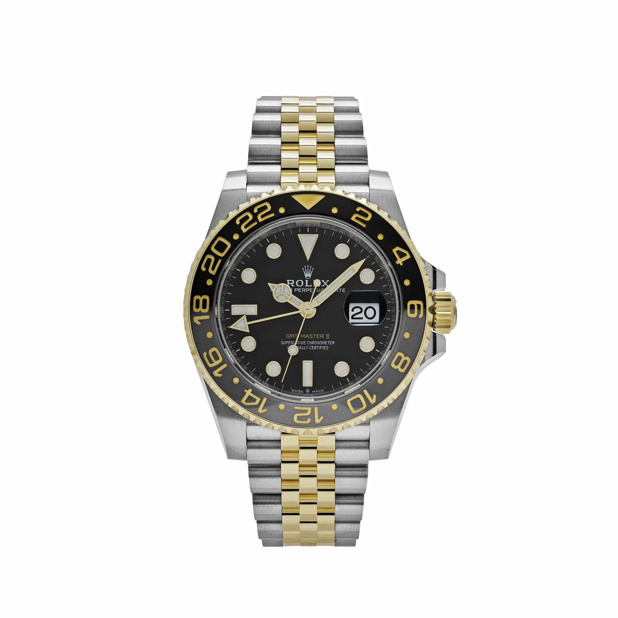 Rolex GMT-Master II 126713GRNR Stainless Steel Yellow Gold Black Dial Jubilee (2025)