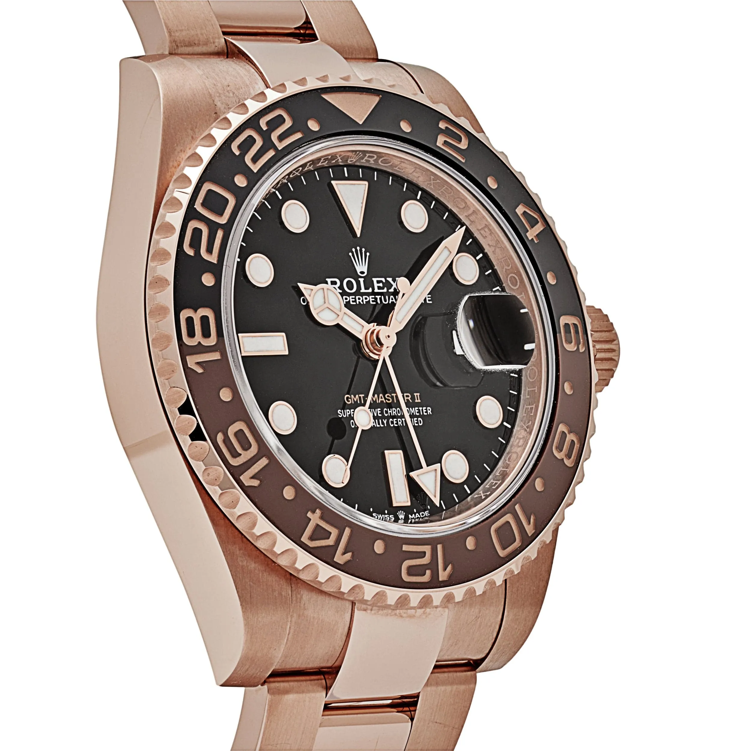 Rolex GMT-Master II 126715CHNR 'Root Beer' Rose Gold Black Dial (2018)