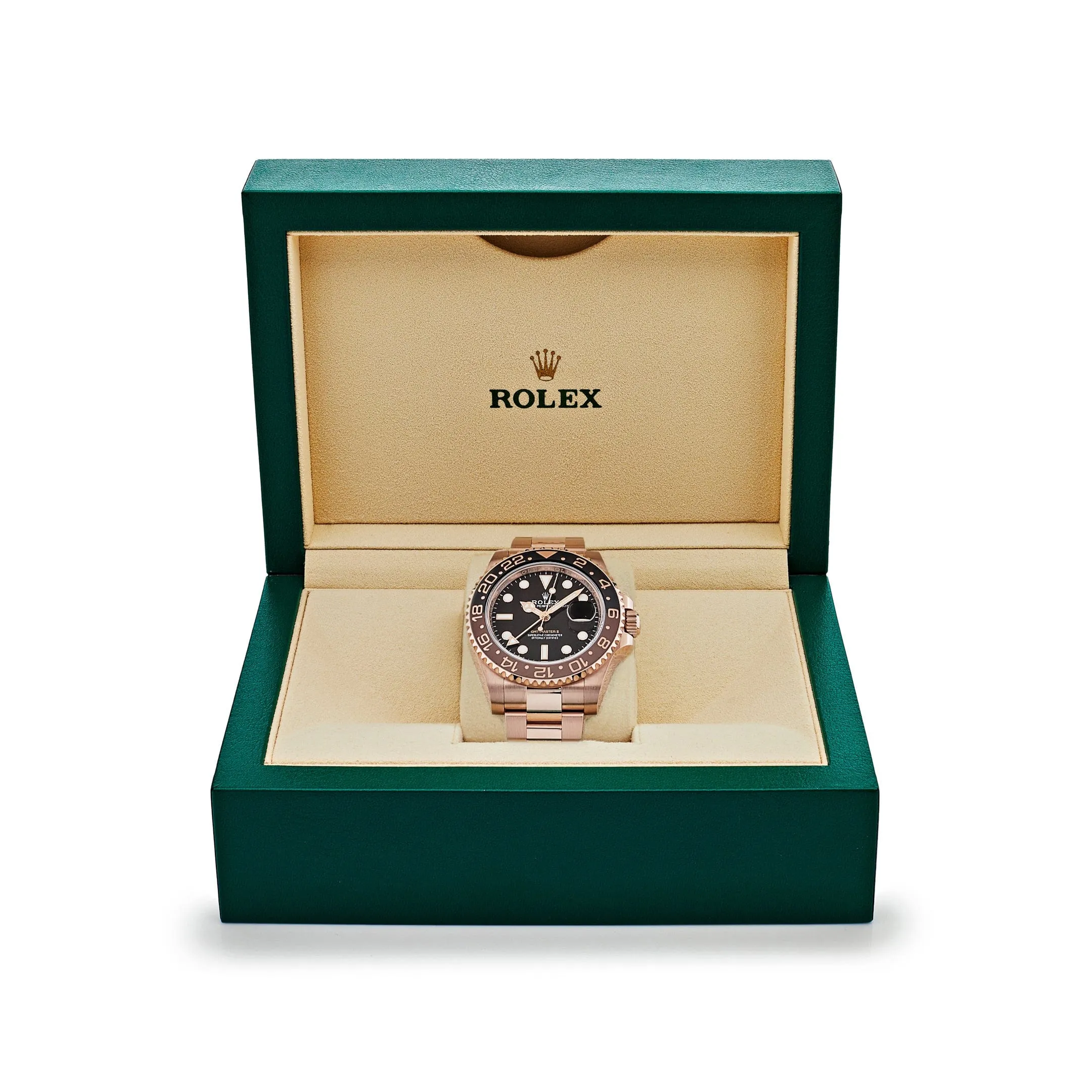Rolex GMT-Master II 126715CHNR 'Root Beer' Rose Gold Black Dial (2023)