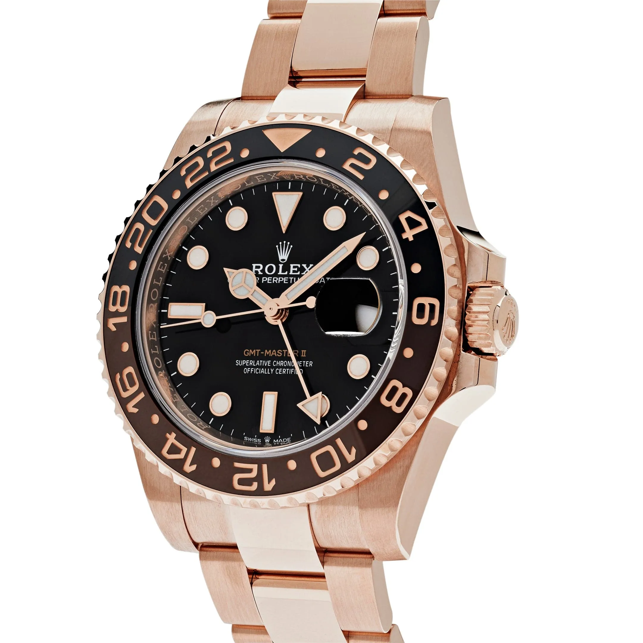 Rolex GMT-Master II 126715CHNR 'Root Beer' Rose Gold Black Dial (2023)