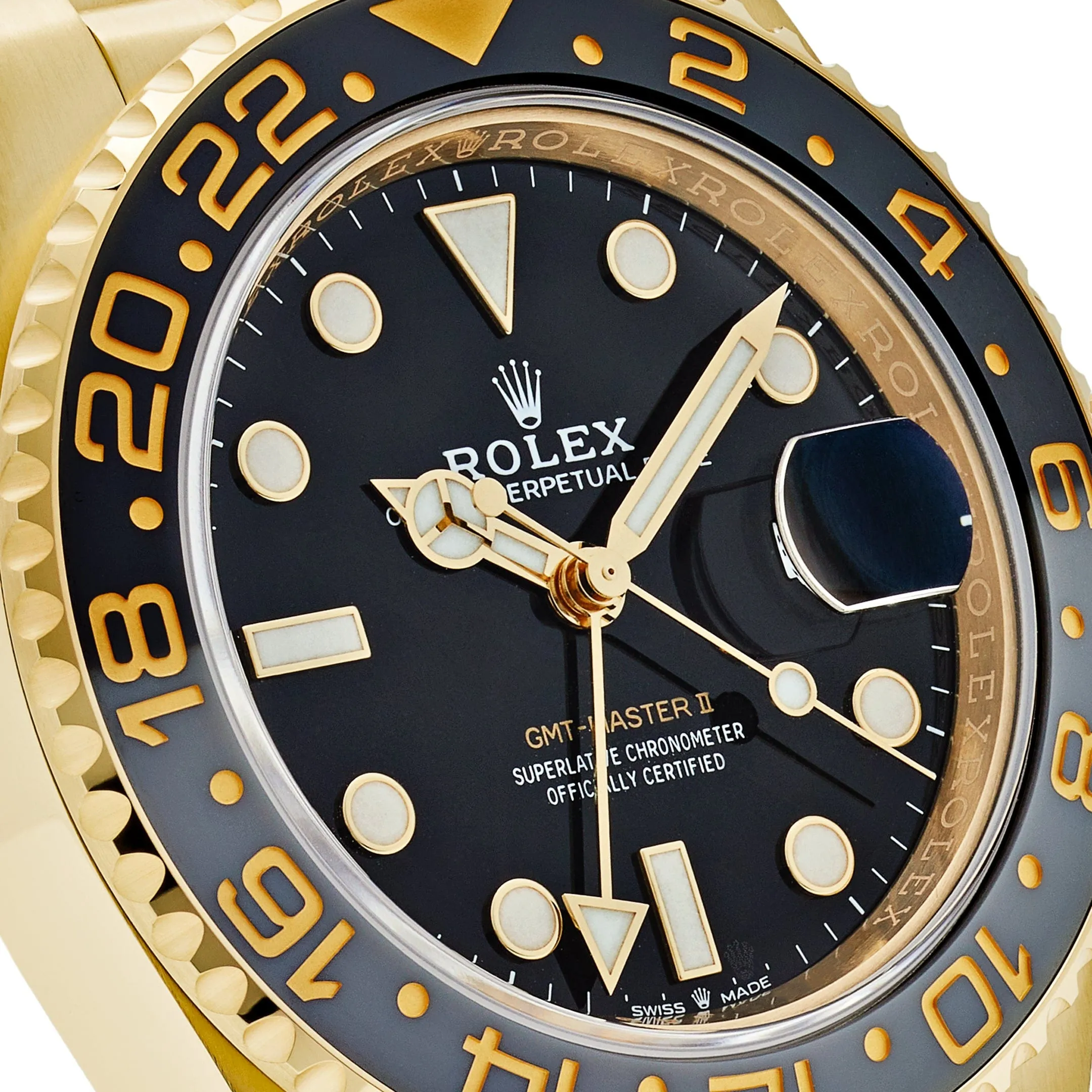 Rolex GMT-Master II 126718GRNR Yellow Gold Black Dial Jubilee (2025)