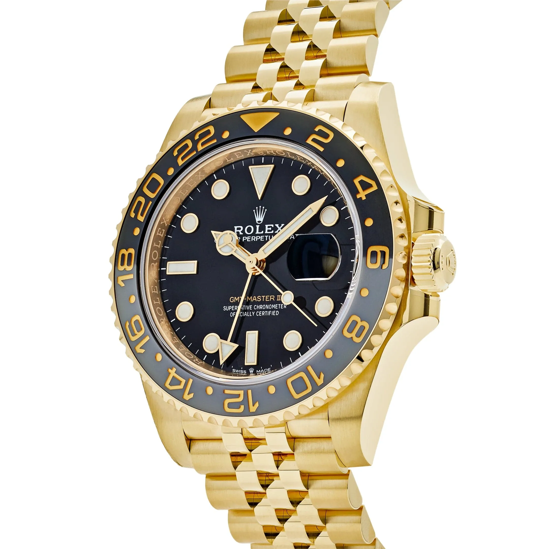 Rolex GMT-Master II 126718GRNR Yellow Gold Black Dial Jubilee (2025)