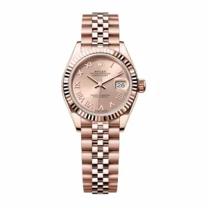 Rolex Lady Datejust 28mm - Ref: 279175-0028 - Rose Dial, 18K Rose Gold Jubilee Bracelet Women's Watch
