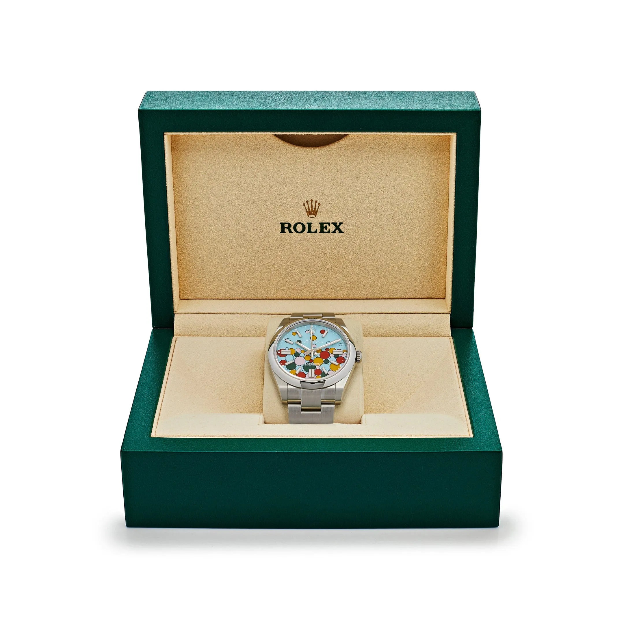 Rolex Oyster Perpetual 36 126000 Stainless Steel 'Celebration Motif' Dial (2024)