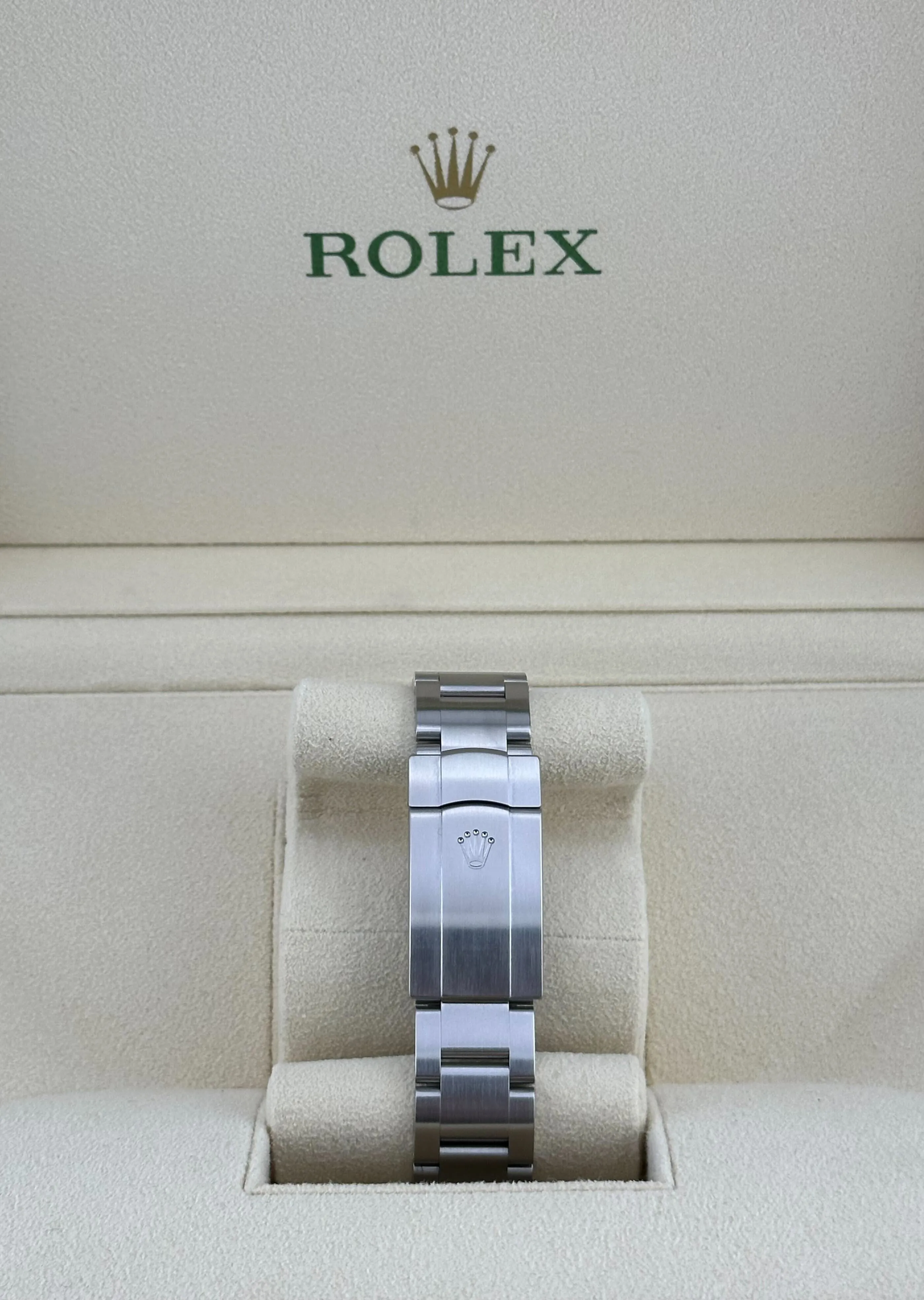 Rolex Oyster Perpetual 36 126000 Stainless Steel Coral Red Dial