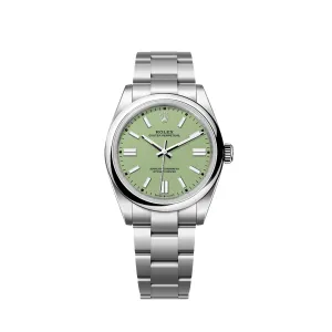 Rolex Oyster Perpetual 41 134300 Stainless Steel Pistachio Dial (2025)