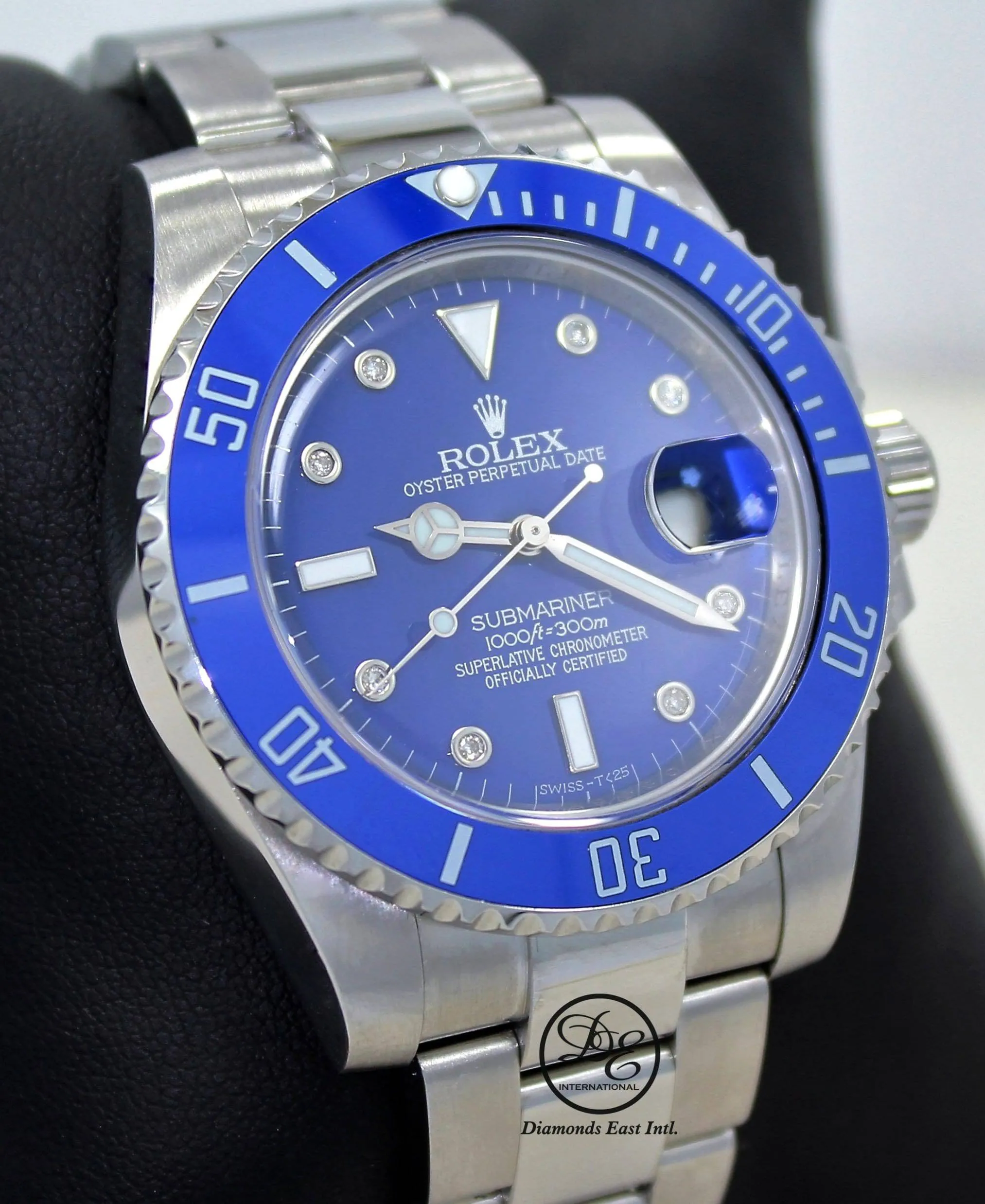Rolex Oyster Perpetual Submariner Date 116610 LN Blue Diamond Dial Ceramic Bezel BOX/PAPERS