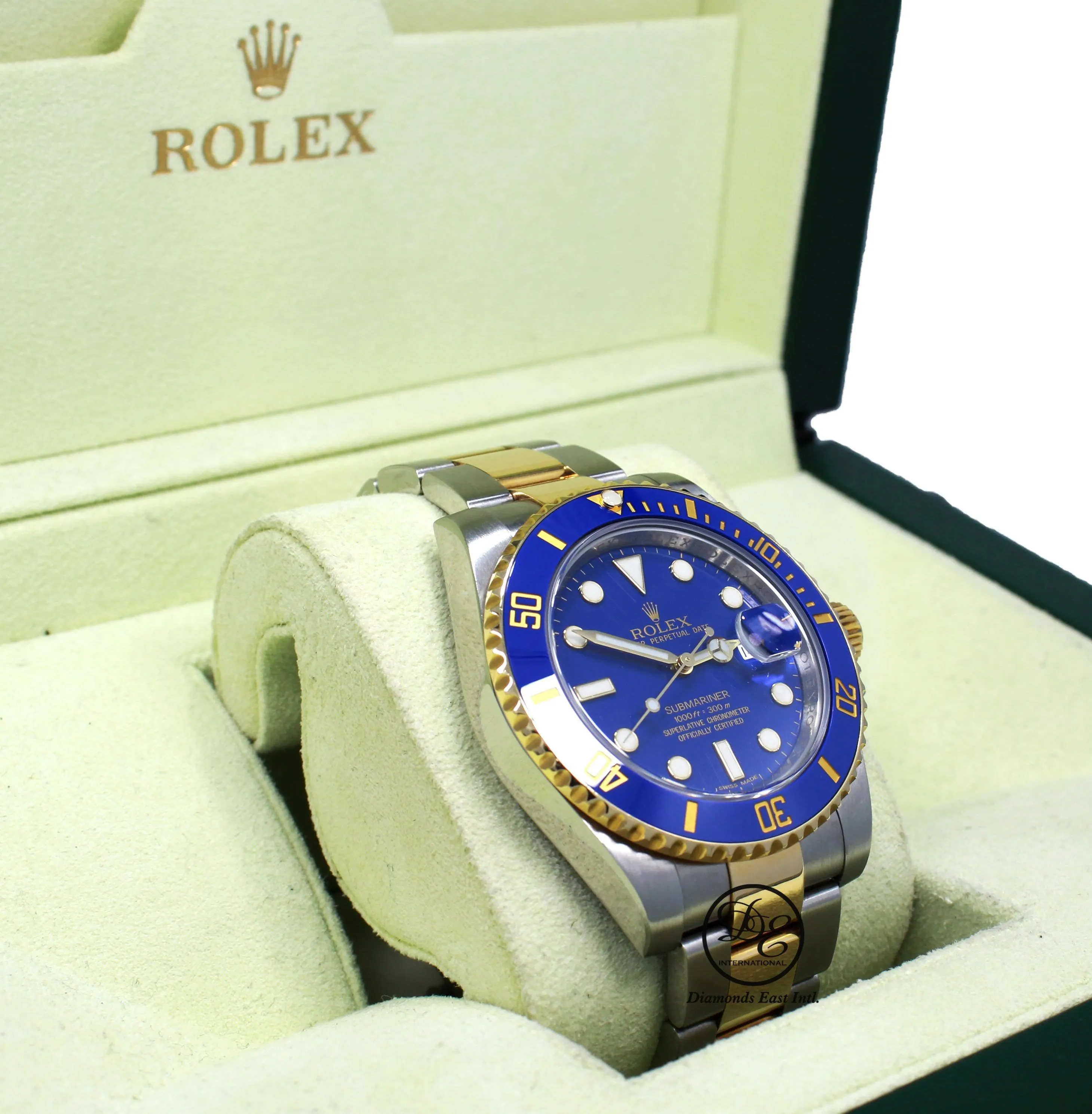 Rolex Oyster Perpetual Submariner Date 18K Gold/SS 116613LB  BOX/PAPERS