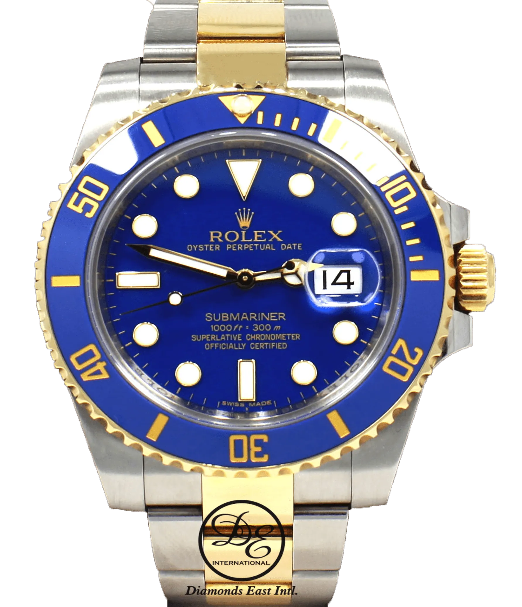 Rolex Oyster Perpetual Submariner Date 18K Gold/SS 116613LB  BOX/PAPERS