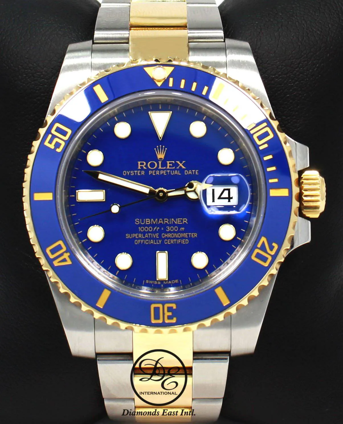 Rolex Oyster Perpetual Submariner Date 18K Gold/SS 116613LB  BOX/PAPERS