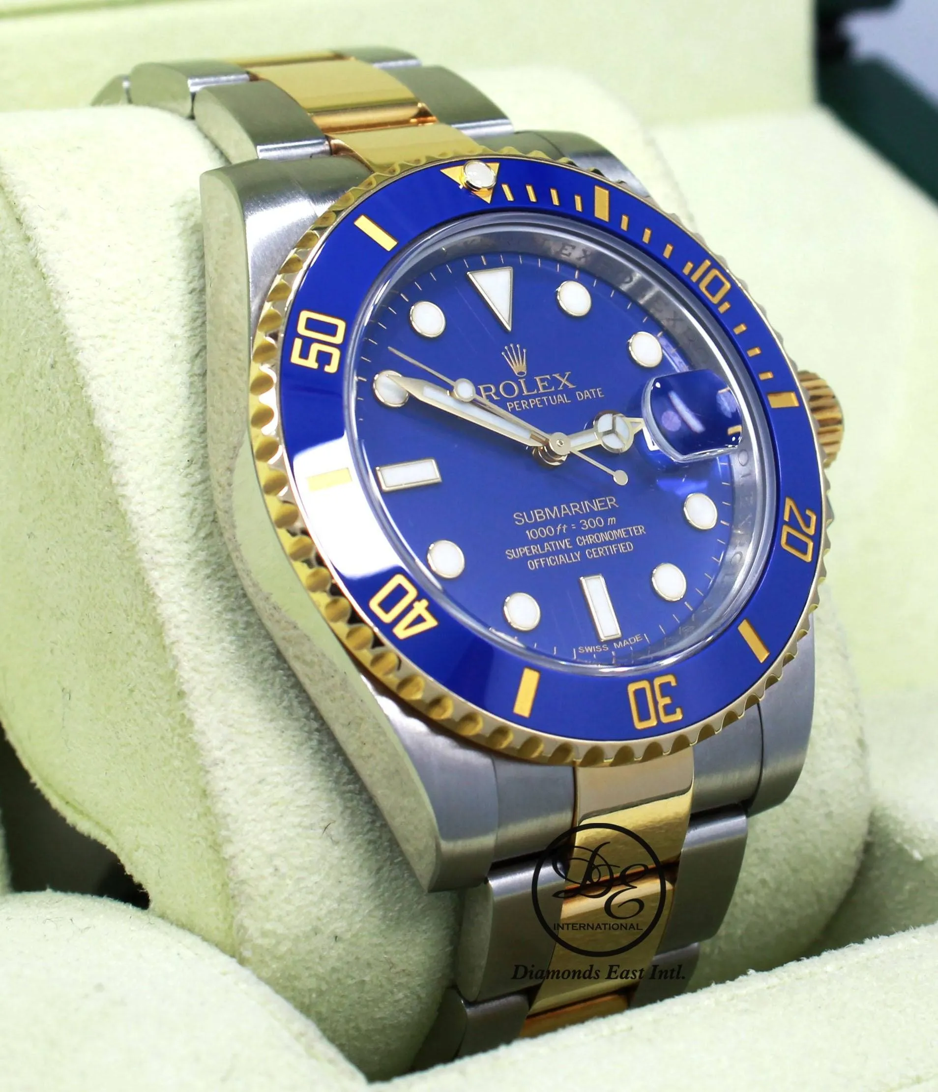 Rolex Oyster Perpetual Submariner Date 18K Gold/SS 116613LB  BOX/PAPERS