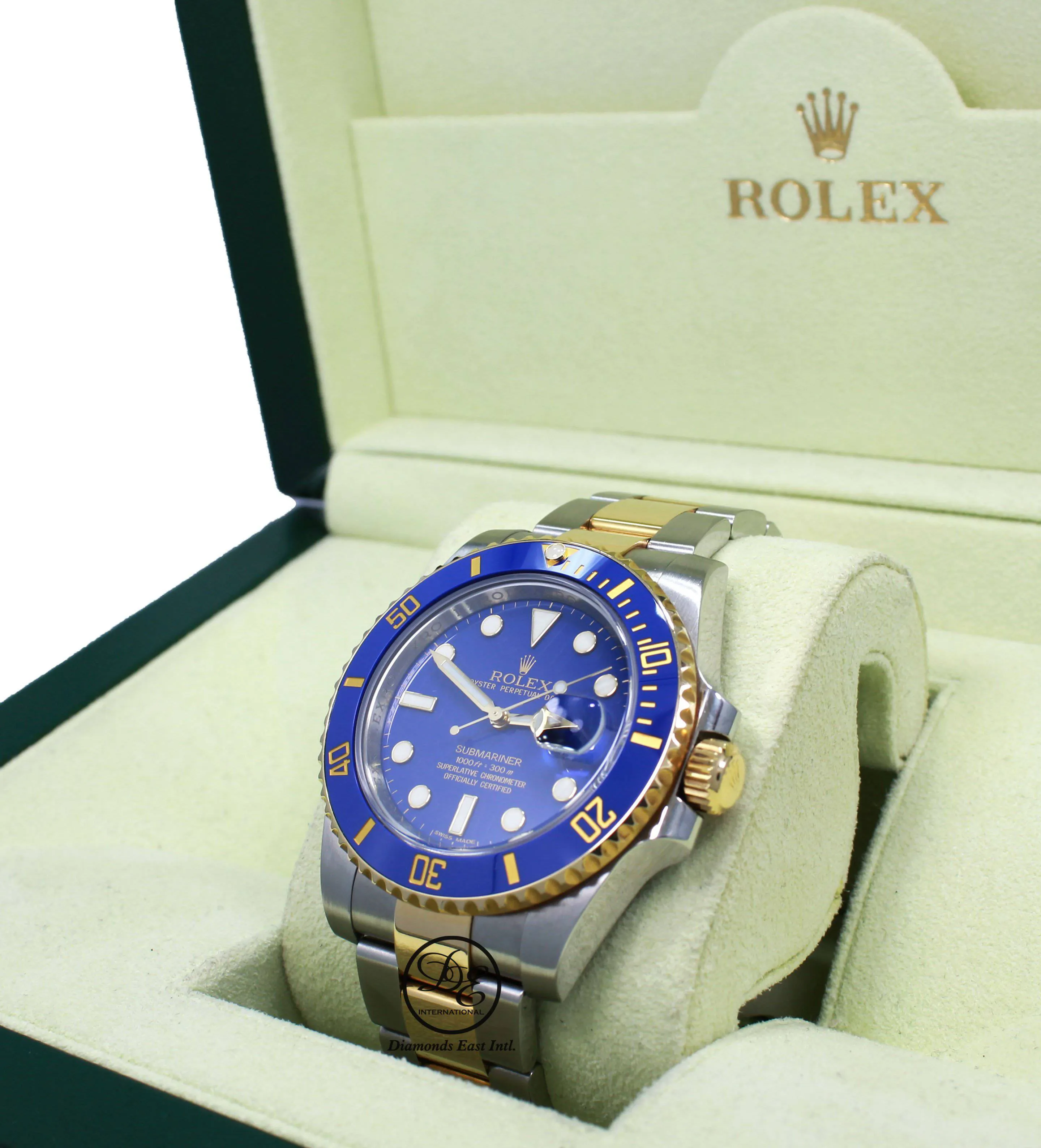 Rolex Oyster Perpetual Submariner Date 18K Gold/SS 116613LB  BOX/PAPERS