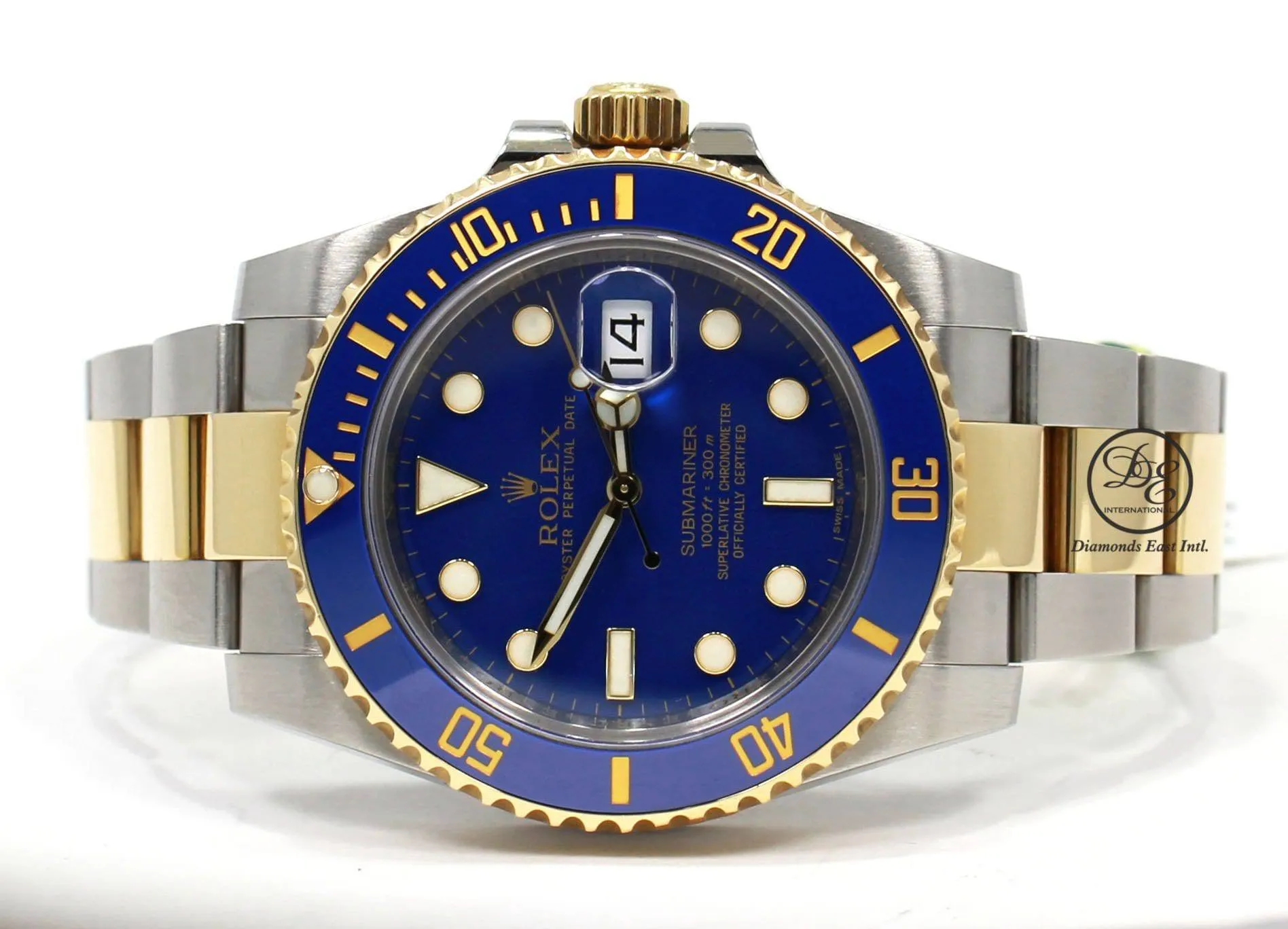 Rolex Oyster Perpetual Submariner Date 18K Gold/SS 116613LB  BOX/PAPERS