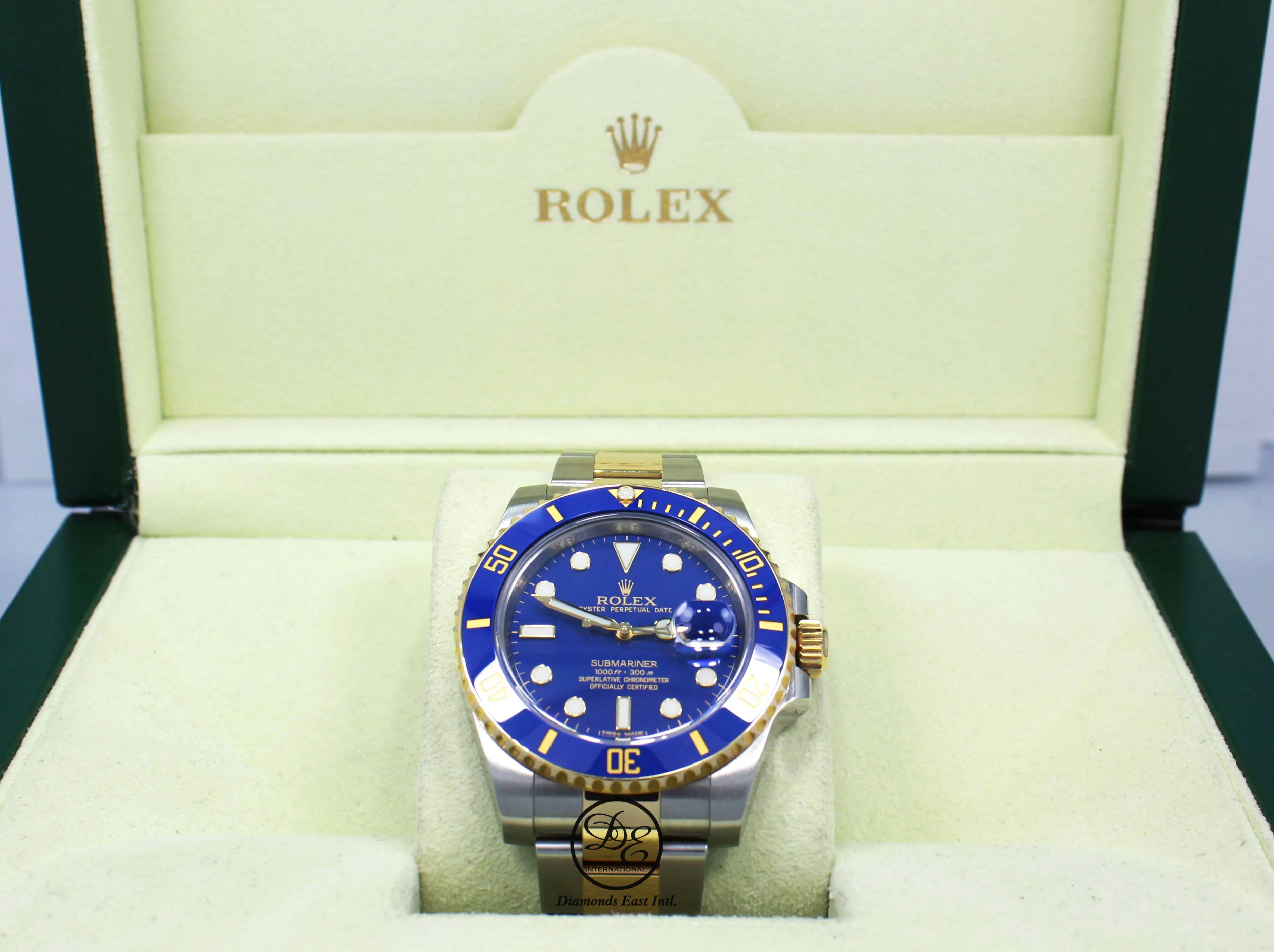Rolex Oyster Perpetual Submariner Date 18K Gold/SS 116613LB  BOX/PAPERS