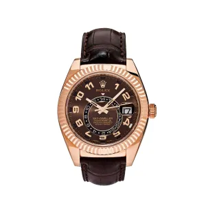 Rolex Sky-Dweller 326135 Rose Gold Chocolate Dial (2018)