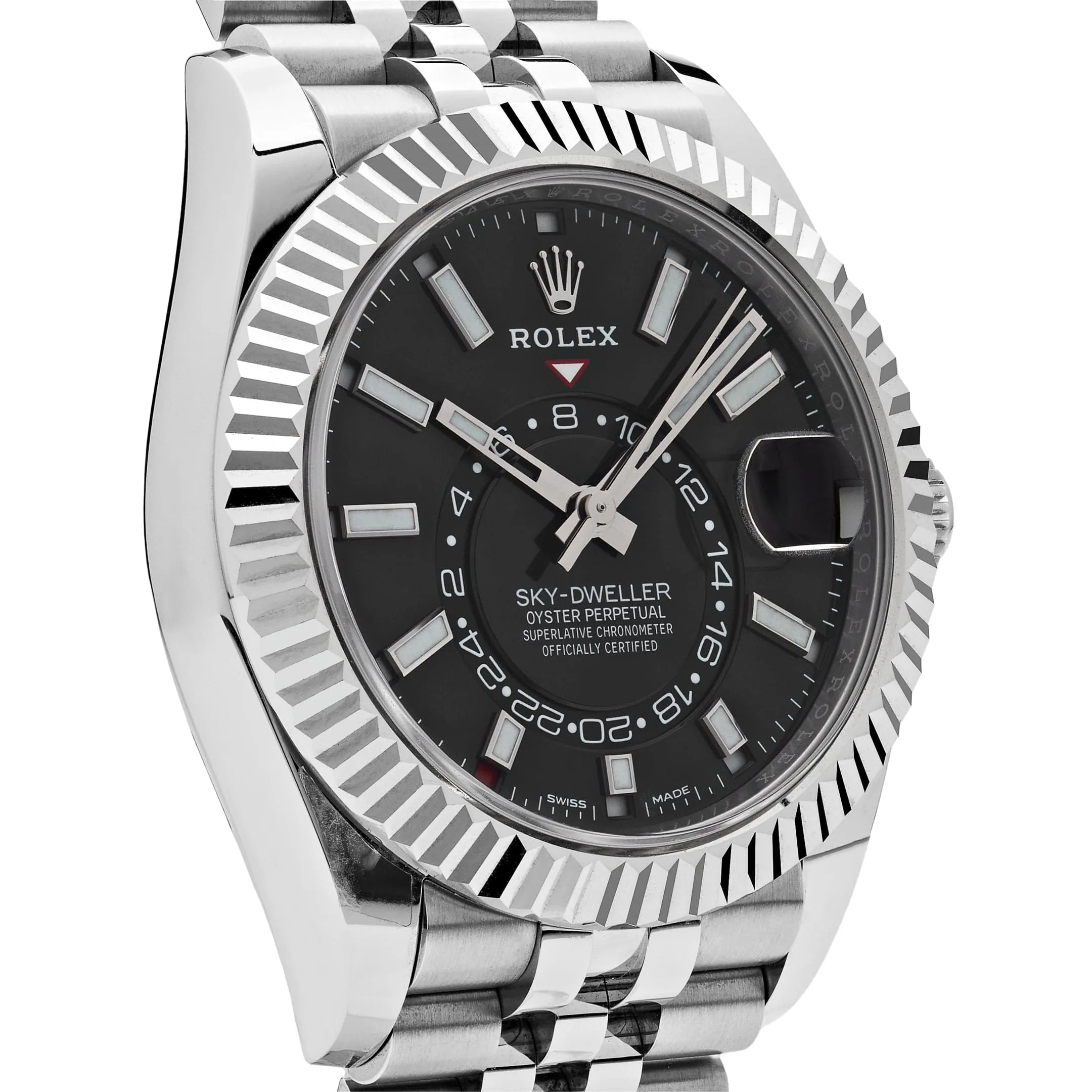 Rolex Sky-Dweller 326934 Stainless Steel Black Dial Jubilee