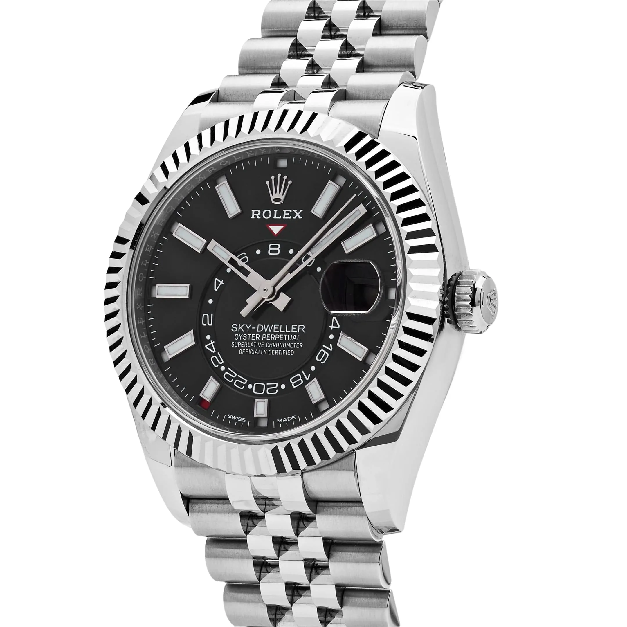 Rolex Sky-Dweller 326934 Stainless Steel Black Dial Jubilee