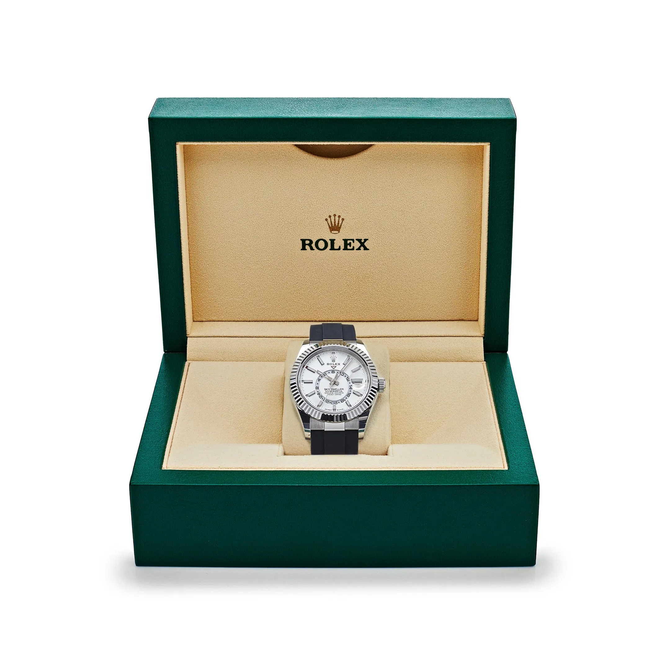 Rolex Sky-Dweller 336239 White Gold White Dial Oysterflex