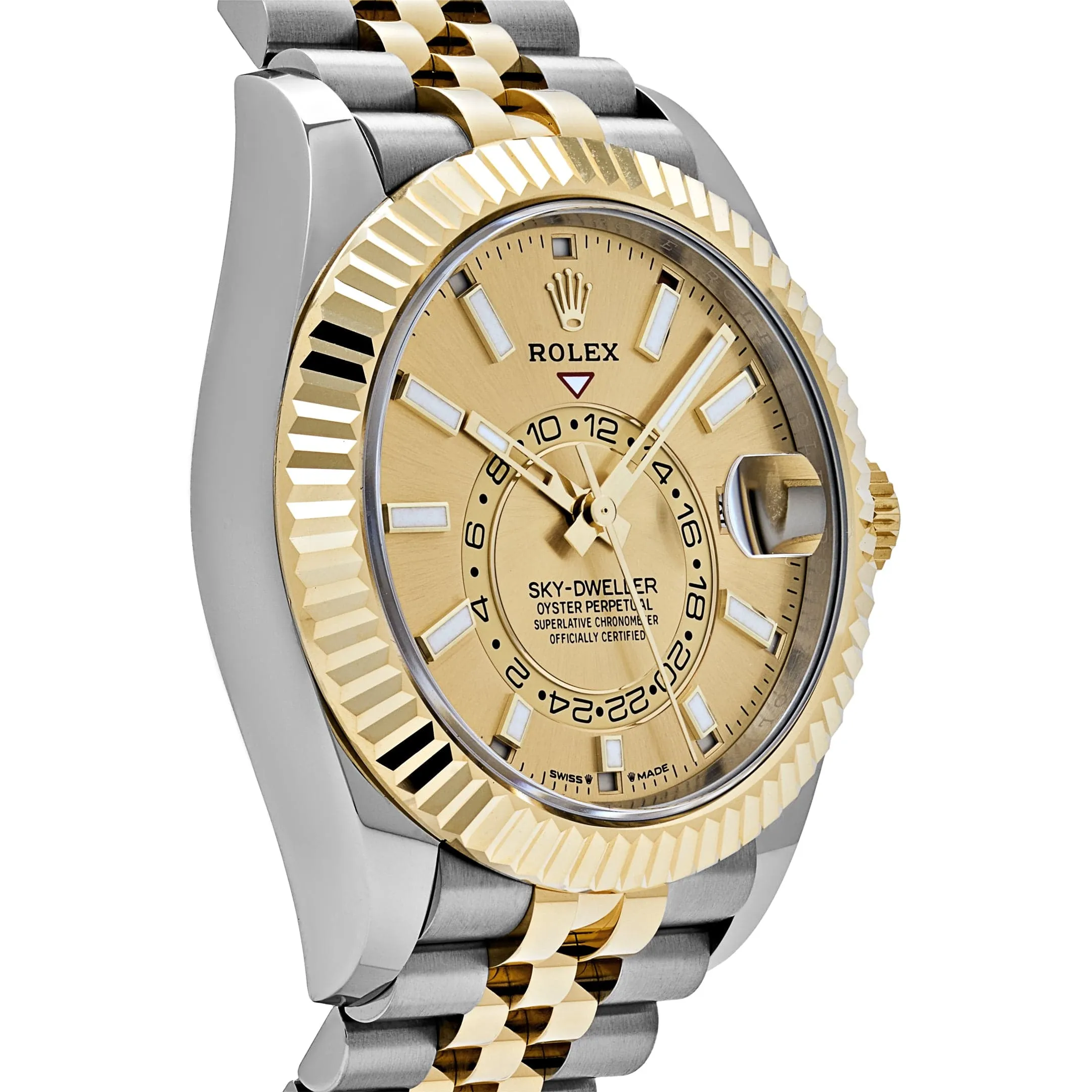 Rolex Sky-Dweller 336933 Stainless Steel Yellow Gold Jubilee Champagne Dial (2024)
