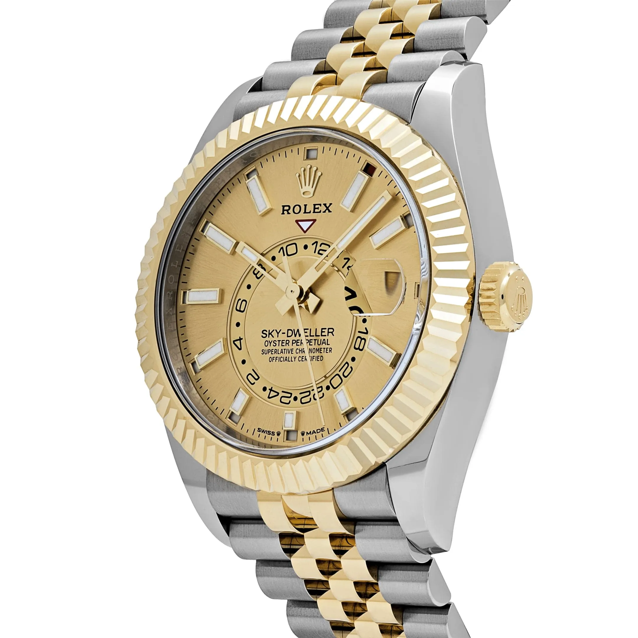 Rolex Sky-Dweller 336933 Stainless Steel Yellow Gold Jubilee Champagne Dial (2024)