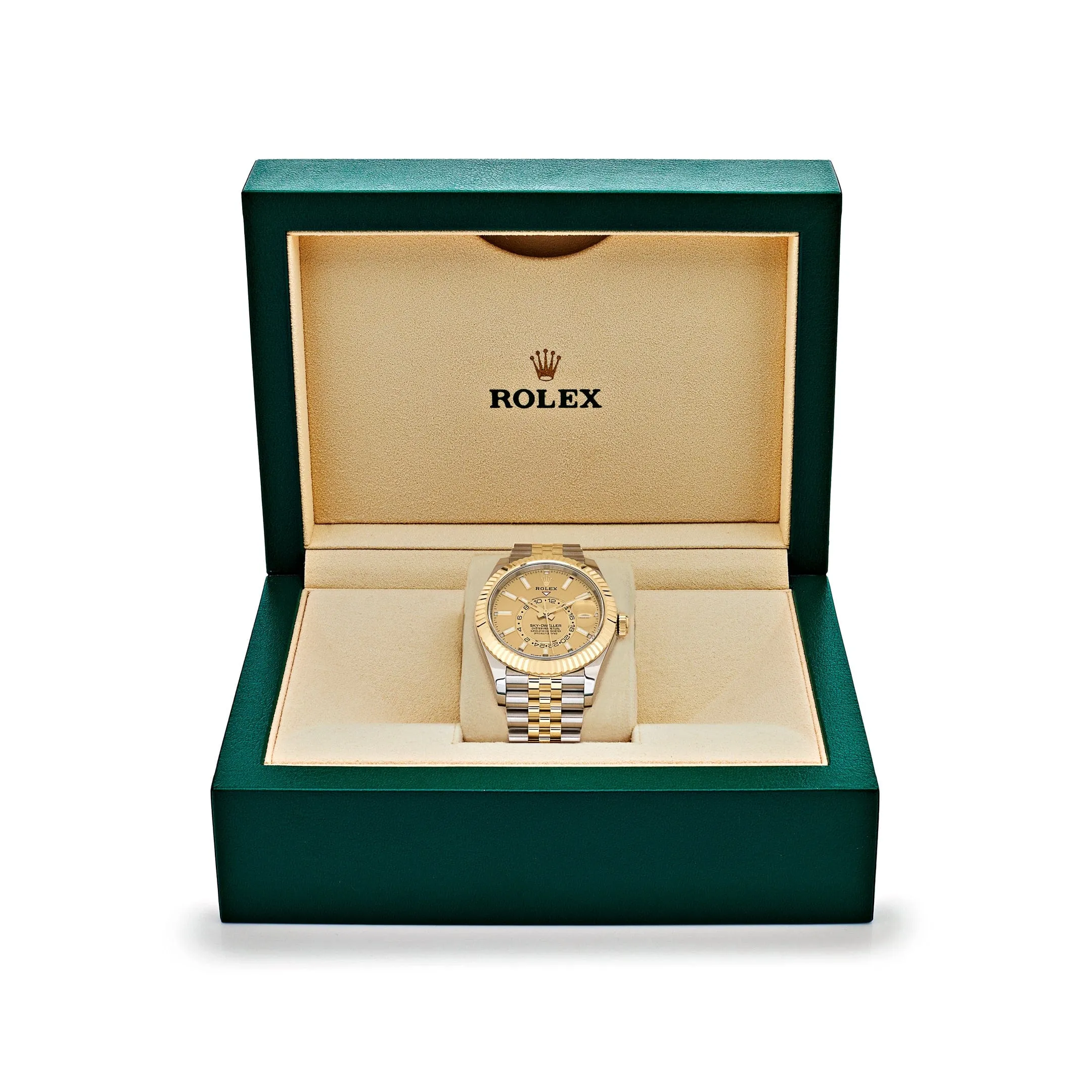 Rolex Sky-Dweller 336933 Stainless Steel Yellow Gold Jubilee Champagne Dial (2024)