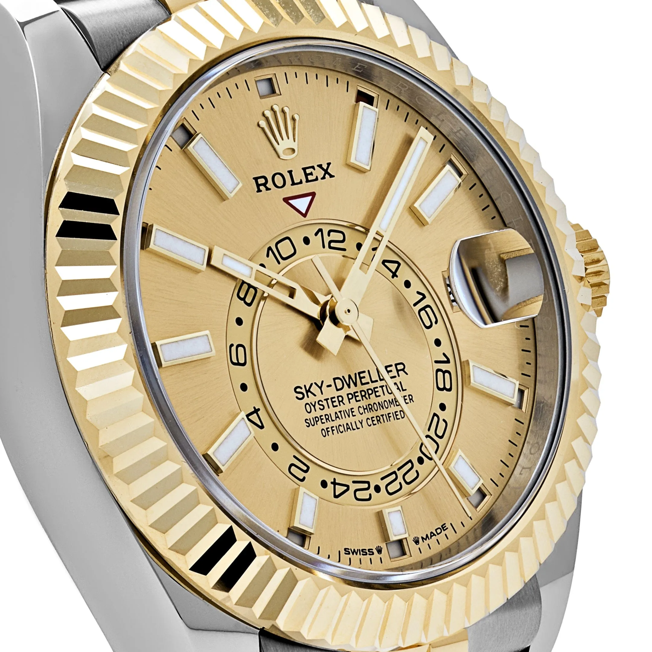 Rolex Sky-Dweller 336933 Stainless Steel Yellow Gold Jubilee Champagne Dial (2024)