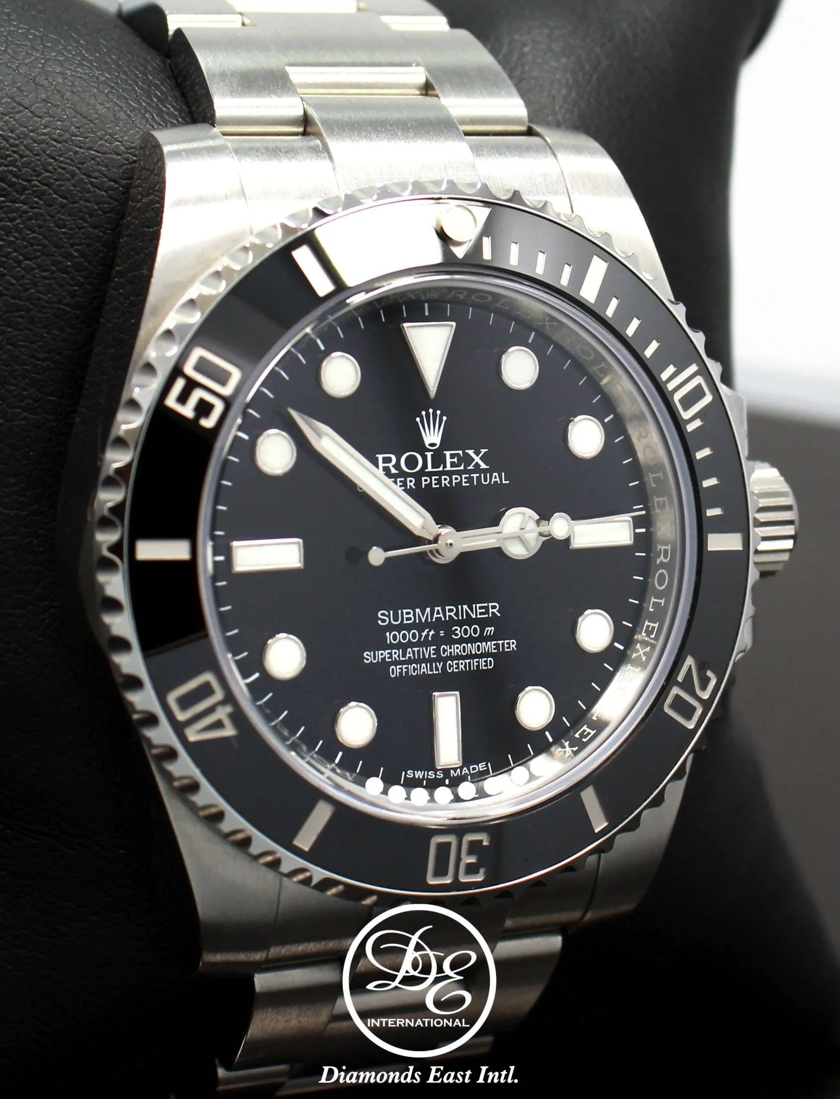 Rolex Submariner 114060 Steel Oyster Black Ceramic Bezel Watch BOX/PAPERS