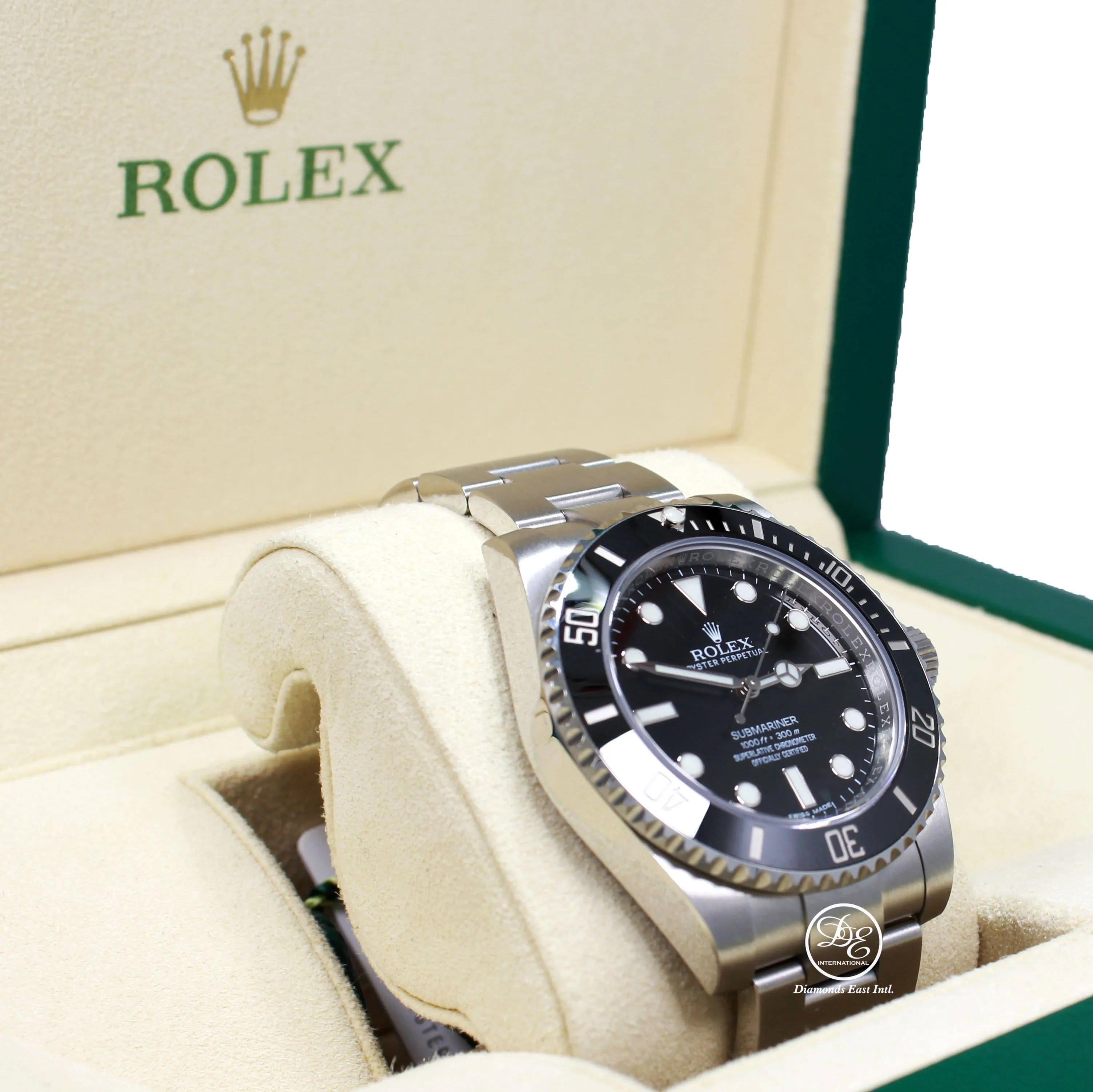 Rolex Submariner 114060 Steel Oyster Black Ceramic Bezel Watch BOX/PAPERS