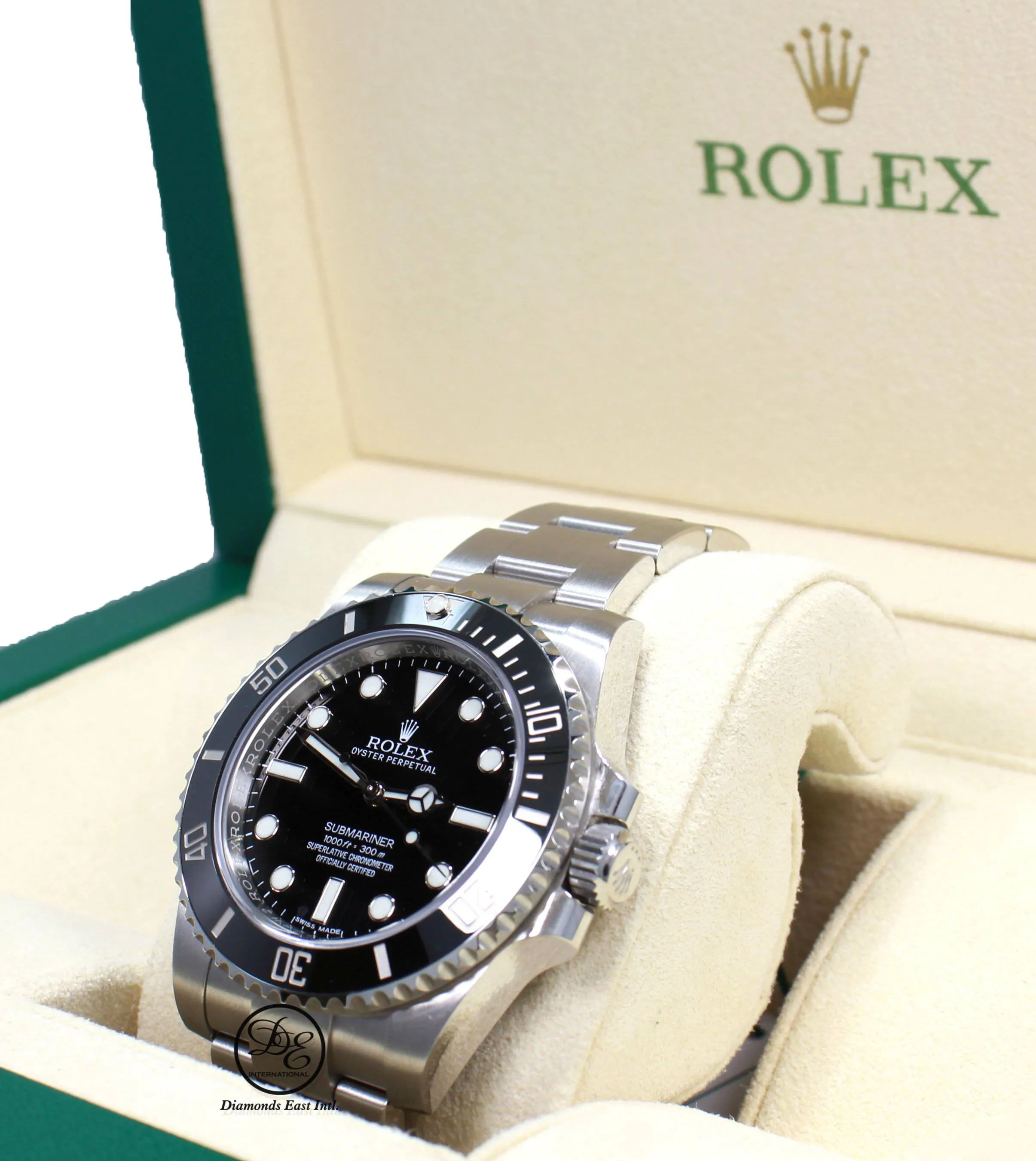 Rolex Submariner 114060 Steel Oyster Black Ceramic Bezel Watch BOX/PAPERS