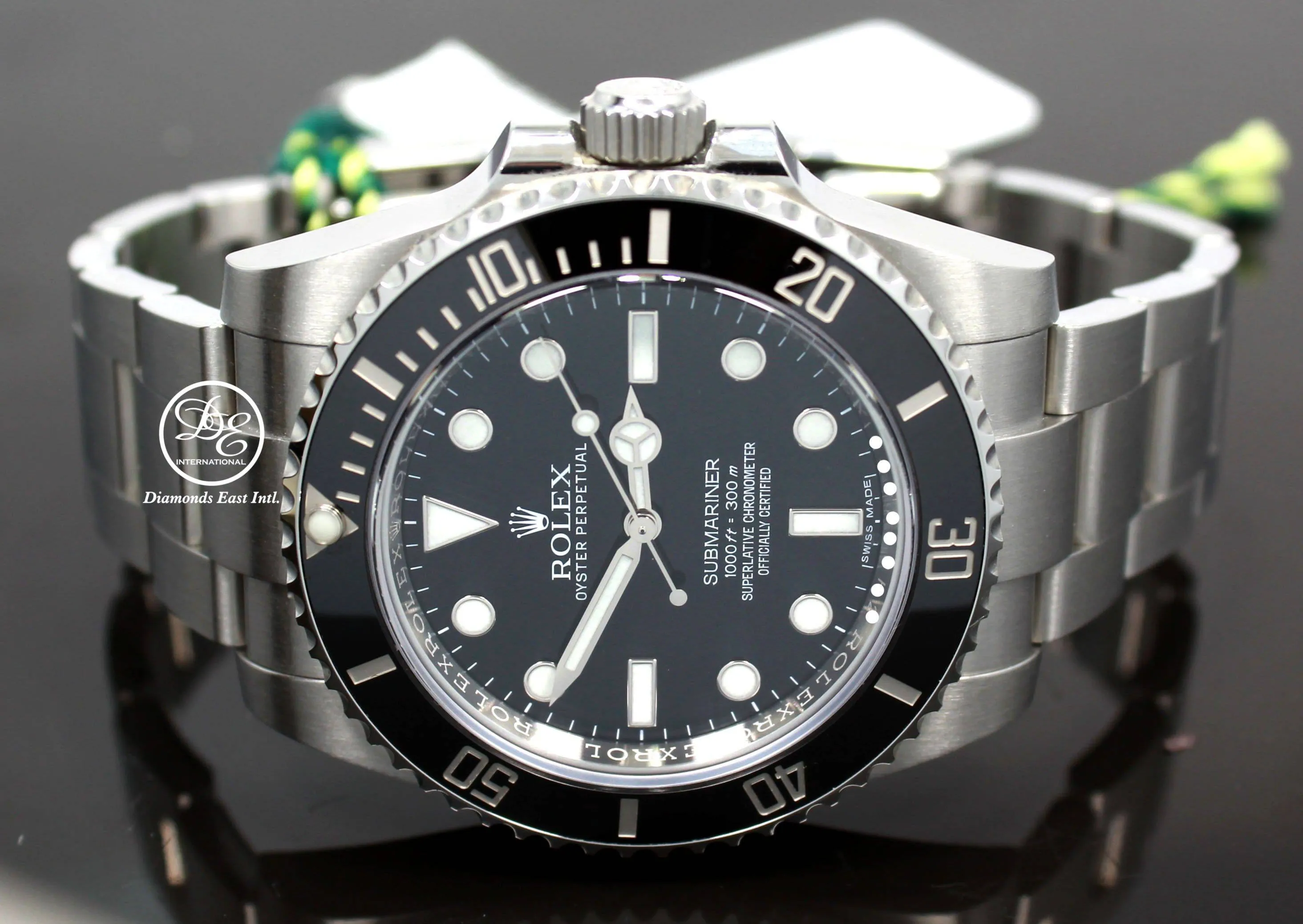 Rolex Submariner 114060 Steel Oyster Black Ceramic Bezel Watch BOX/PAPERS