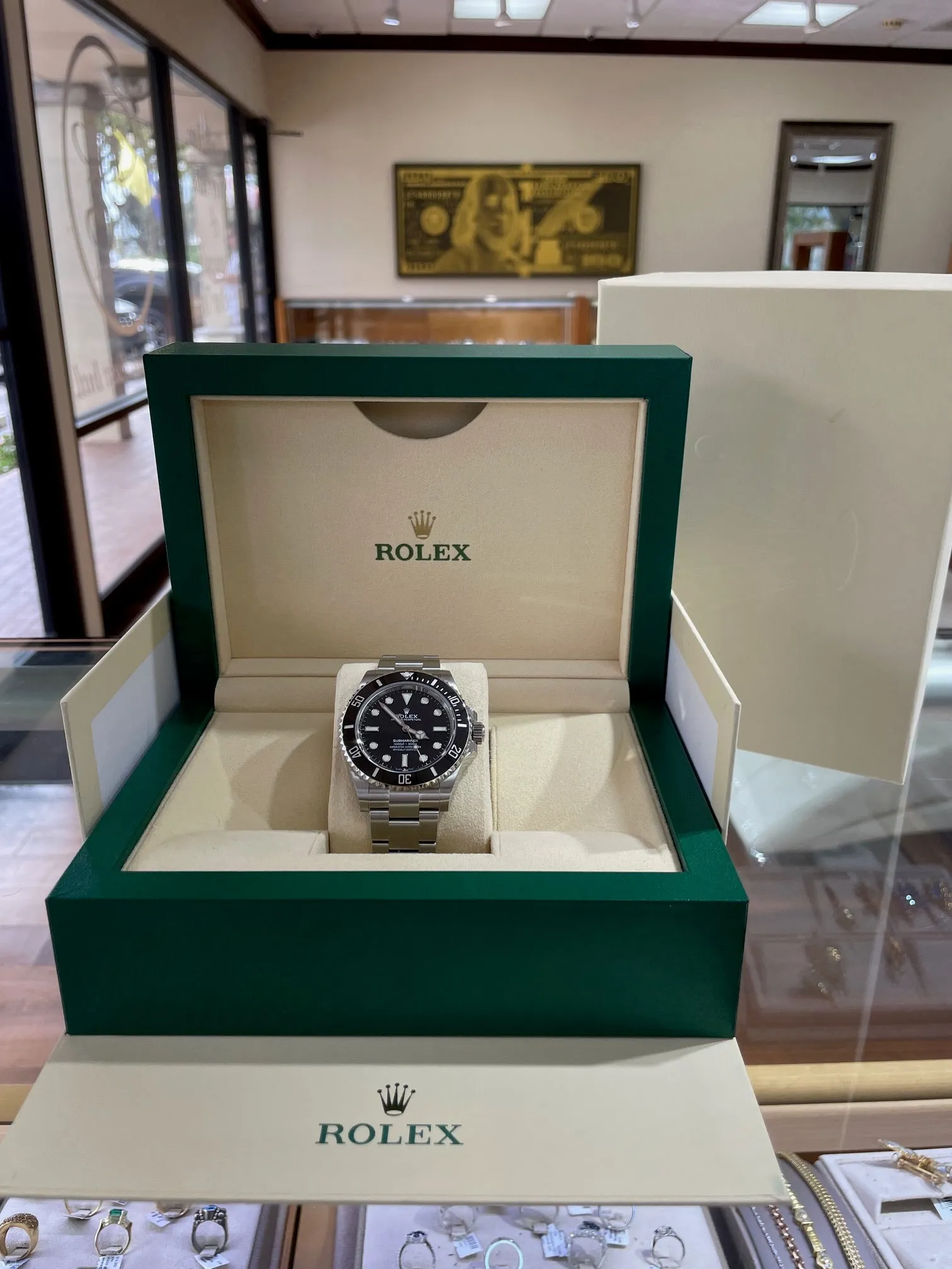 Rolex Submariner 124060 No Date Ceramic Bezel 41 Box and Papers Unworn