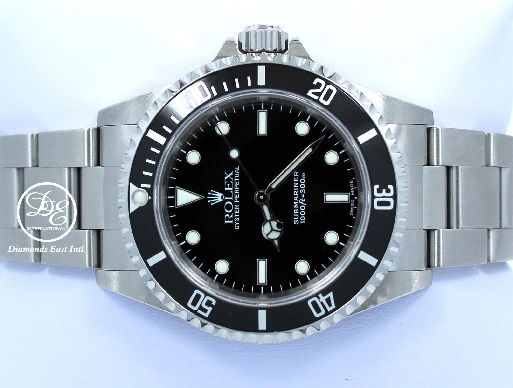 ROLEX Submariner 14060 Oyster Stainless Steel Black Dial Watch